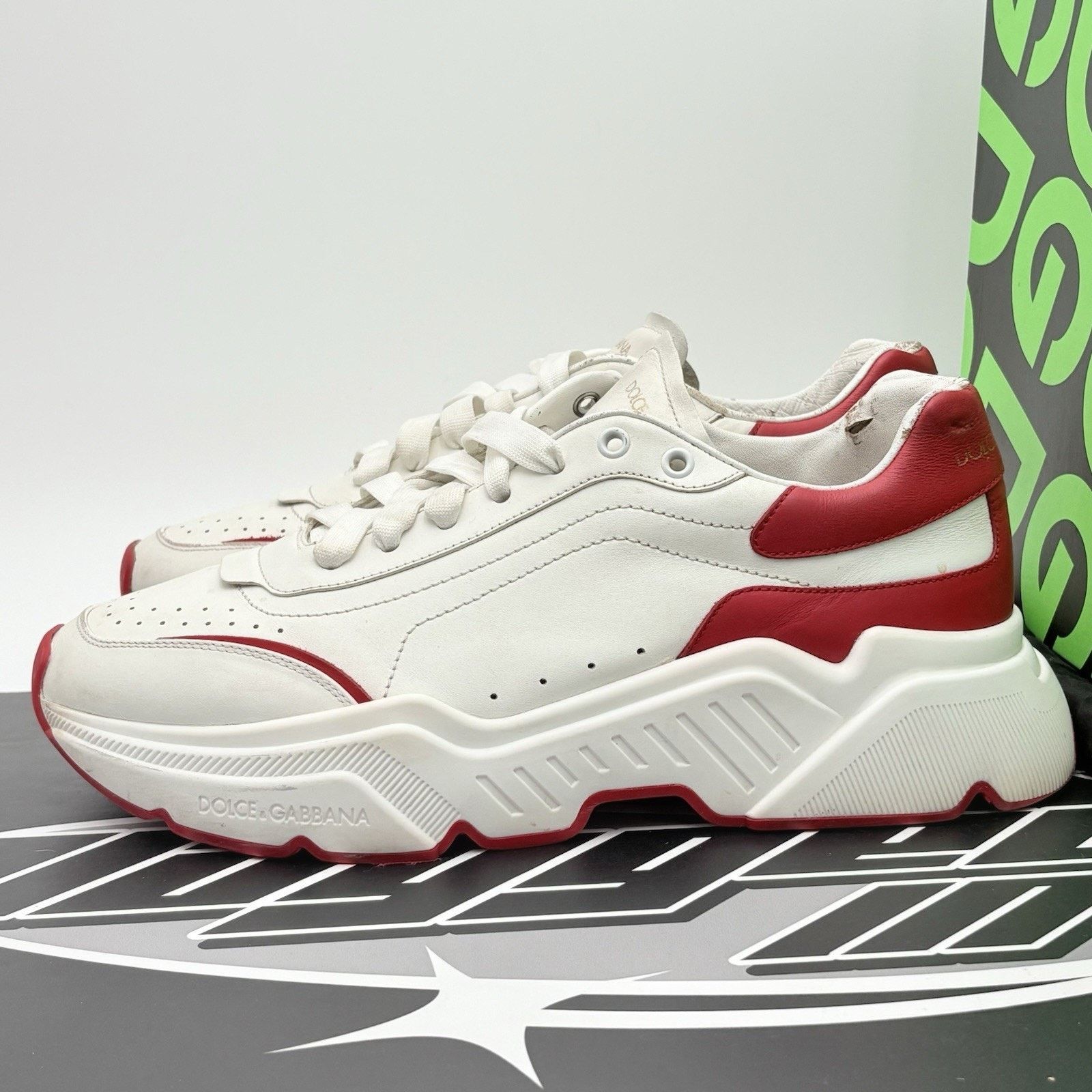 Dolce & Gabbana Dolce Gabbana Daymaster ' White Red ' | GOOD CONDITION! Size US 11 / EU 44 - 1 Thumbnail