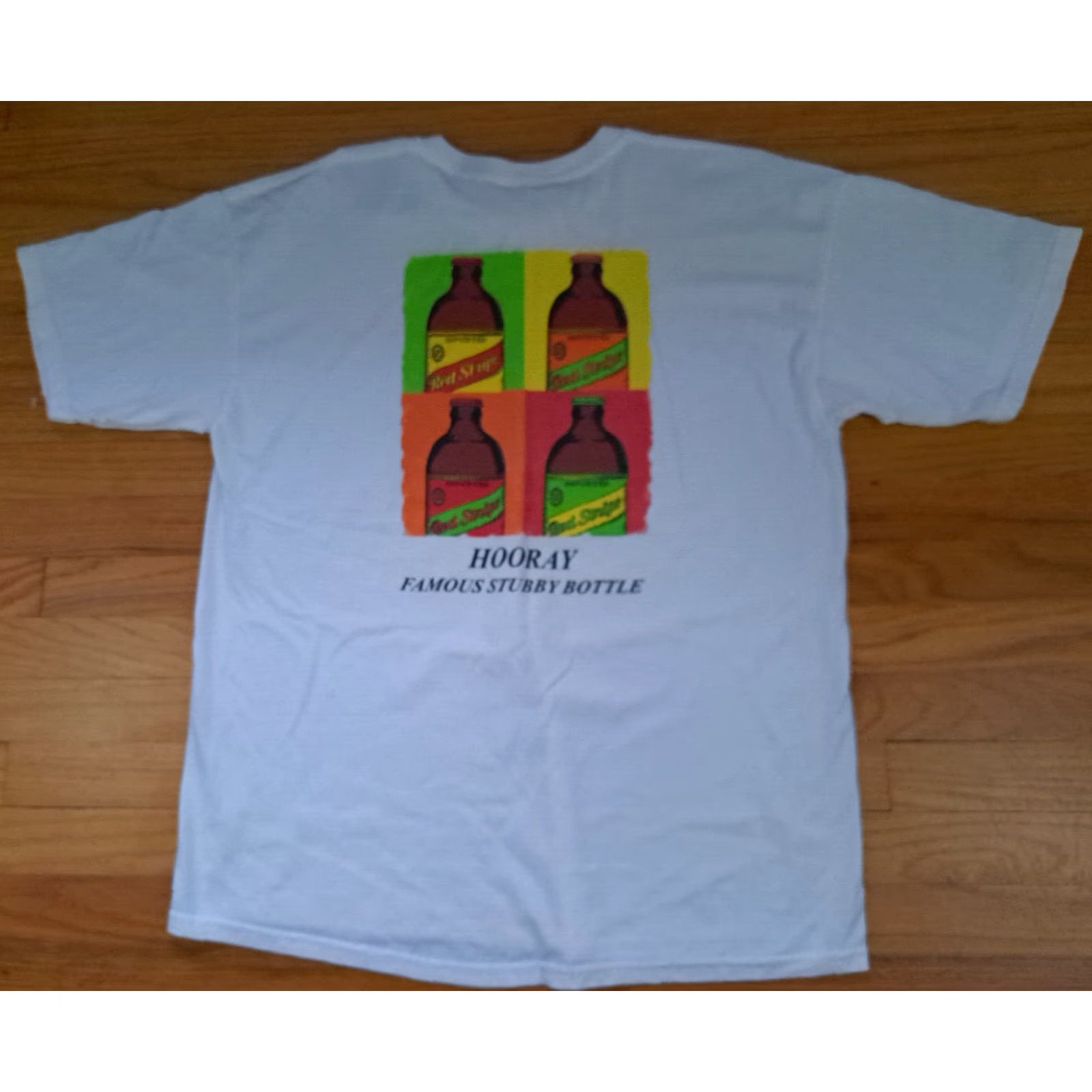 Gildan Gildan T-Shirt Red Stripe Stubby Bottles Beer Colorful X-Large Multicolor White Printed Men XL Shirt Size US XL / EU 56 / 4 - 3 Thumbnail