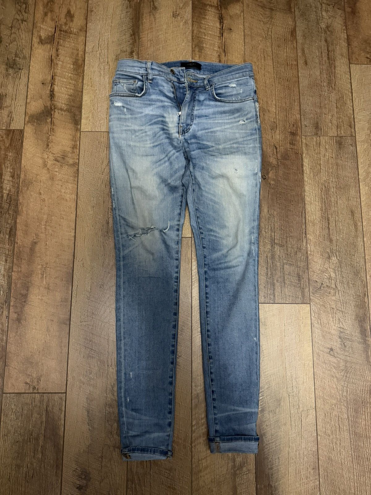 Amiri Amiri Stack Jean Blue Size US 32 / EU 48 - 1 Thumbnail