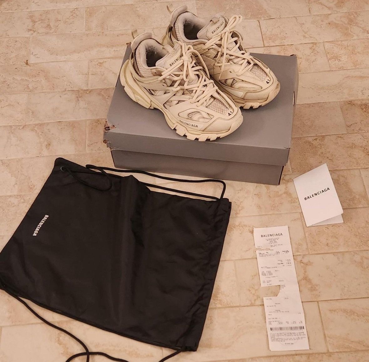 Balenciaga Balenciaga track beige size 8/41 mens Size US 8 / EU 41 - 2 Thumbnail