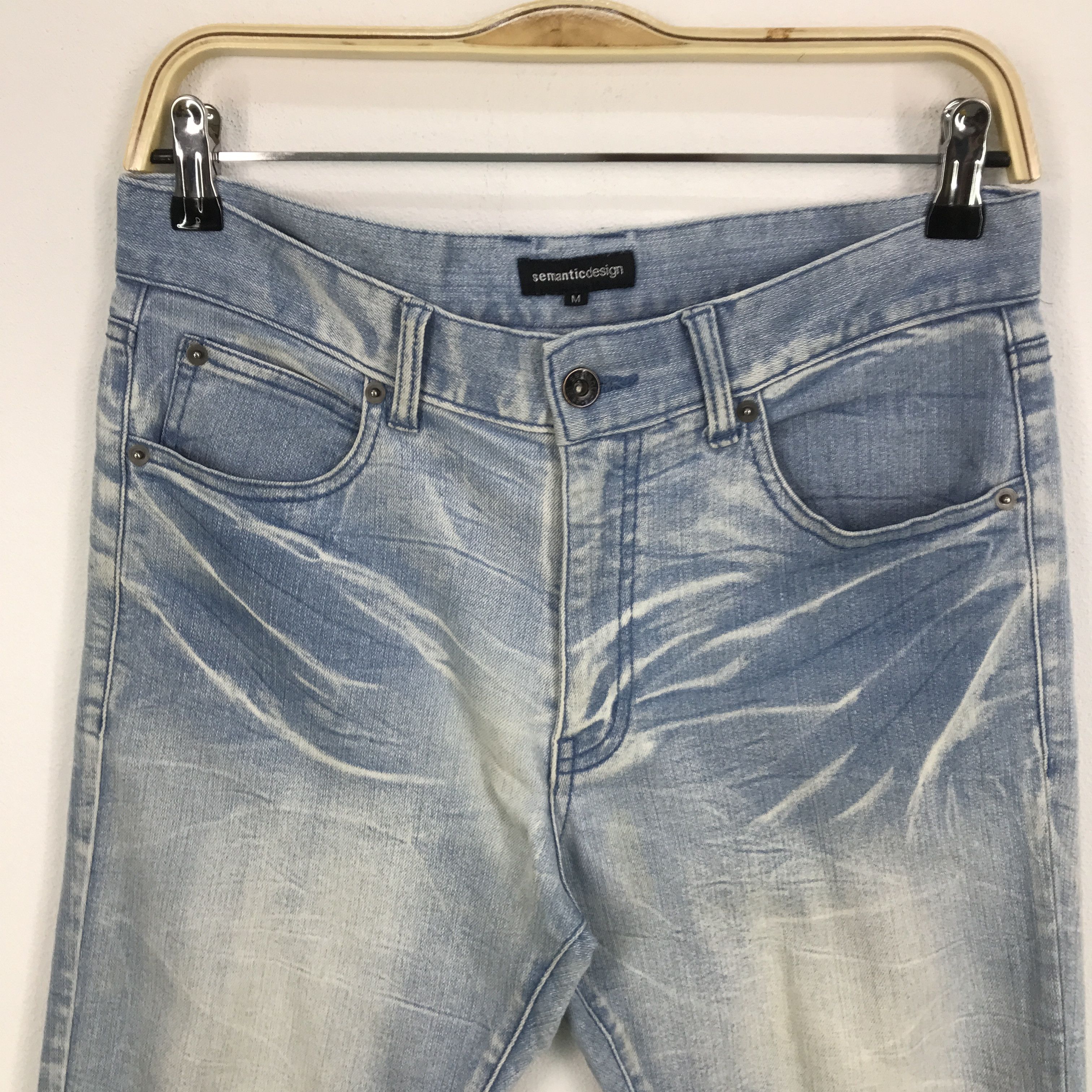Japanese Brand × semanticdesign Japan🔥semantic design skinny design light denim jeans Size US 30 / EU 46 - 3 Thumbnail