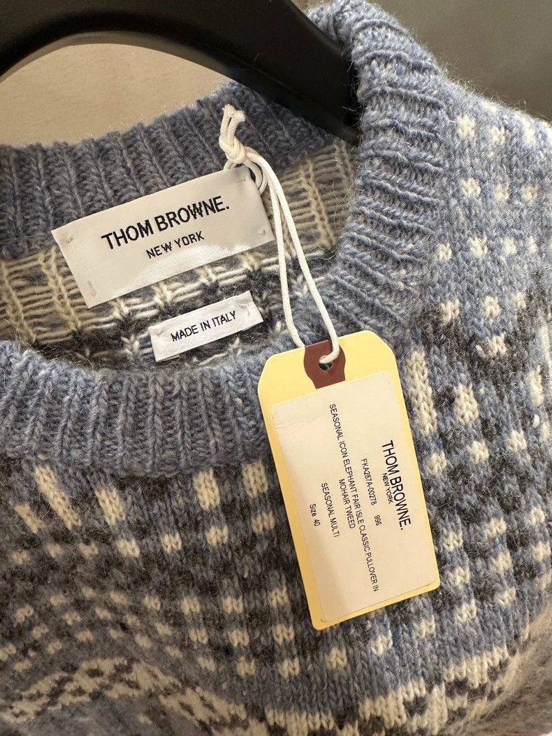 Thom Browne Thom Browne Women's Elephant Pattern Sweater-dmc Size US M / EU 48-50 / 2 - 1 Thumbnail