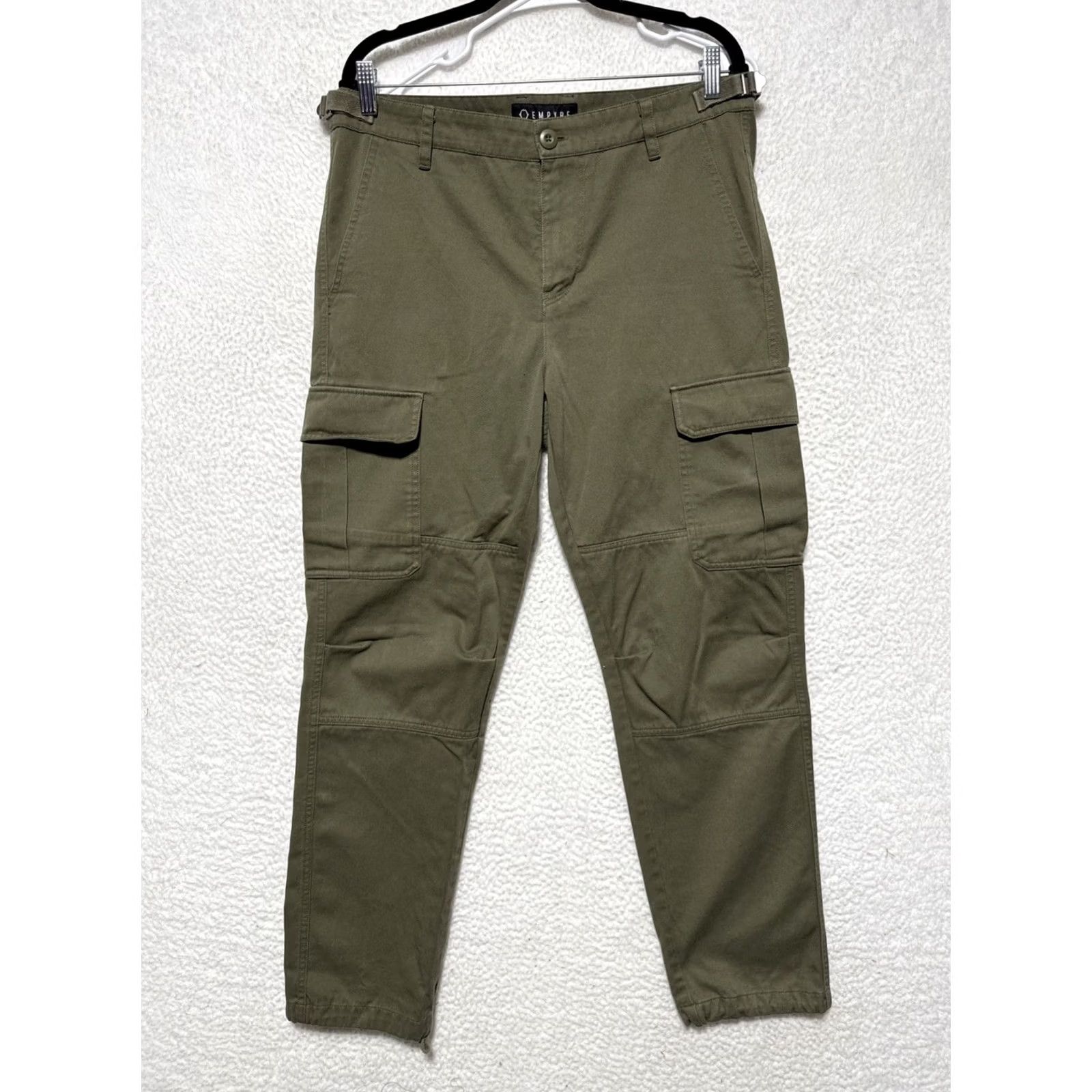 Empyre Empyre Pants Mens 32x29 Green Cargo Military Combat Relax Baggy Skater Utility Size US 32 / EU 48 - 2 Thumbnail