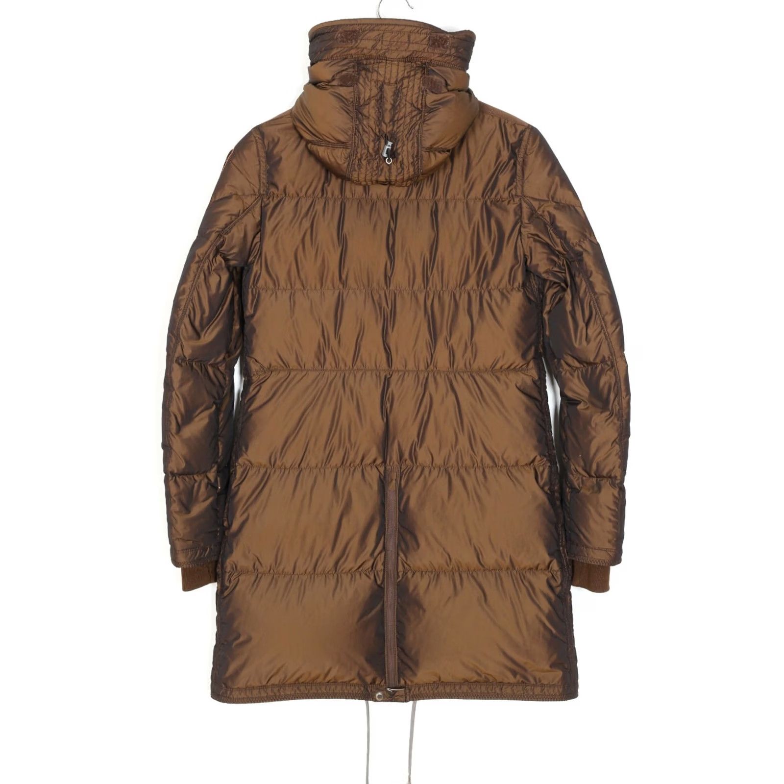 Parajumpers PARAJUMPERS Hooded Down Puffer Jacket Women Size S Slim Fit Brown Logo All Seasons Material: Down (Jacket) Size S / US 4 / IT 40 - 4 Thumbnail