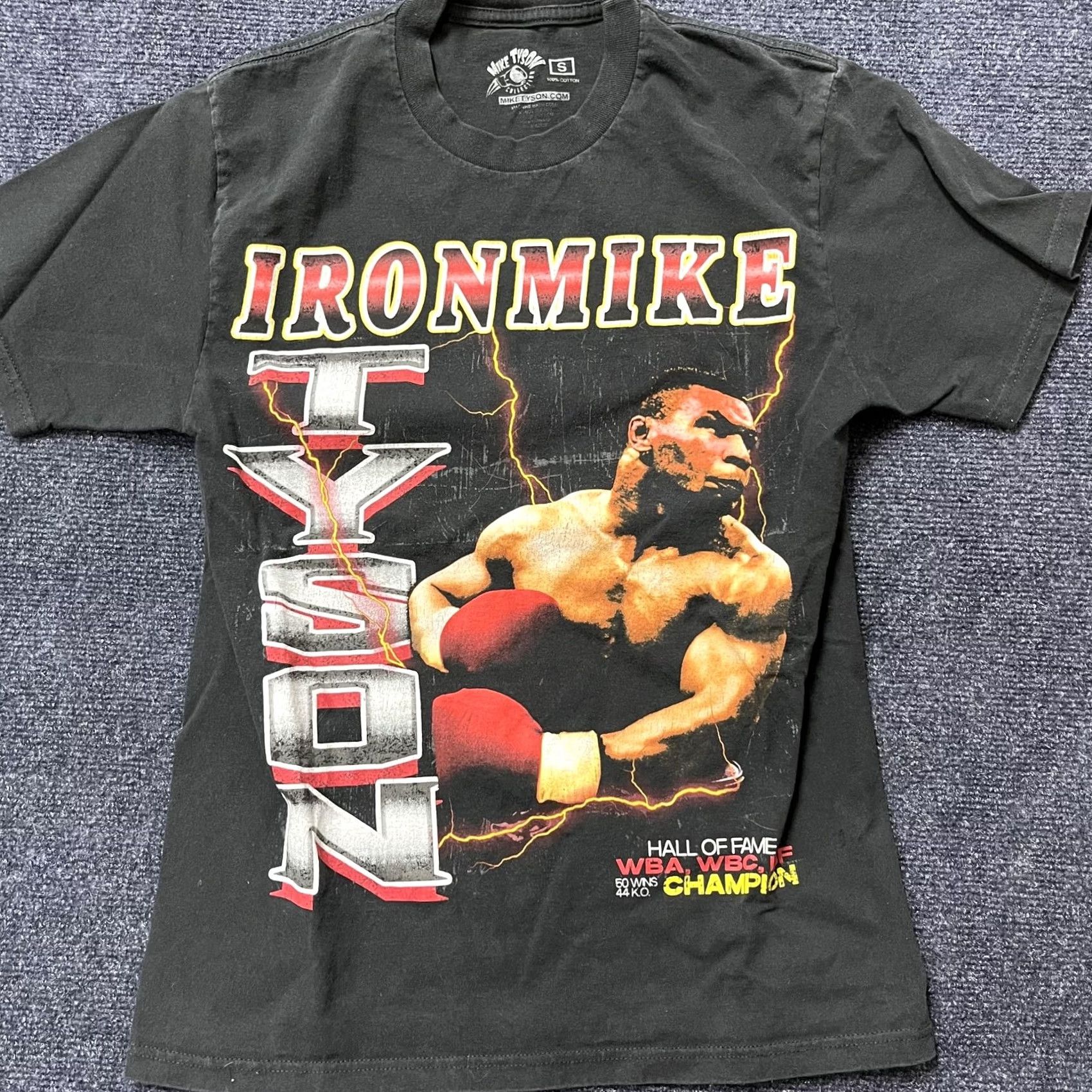 Champion VINTAGE Mike Tyson Shirt Mens Small Black Iron Mike Boxing Graphic Tee T-Shirt Champion Size US S / EU 44-46 / 1 - 2 Thumbnail