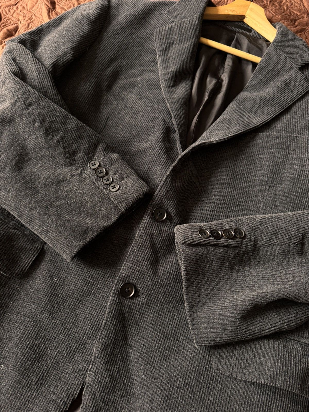 Burberry Vintage Burberry corduroy blazer wool jacket Size US L / EU 52-54 / 3 - 10 Thumbnail