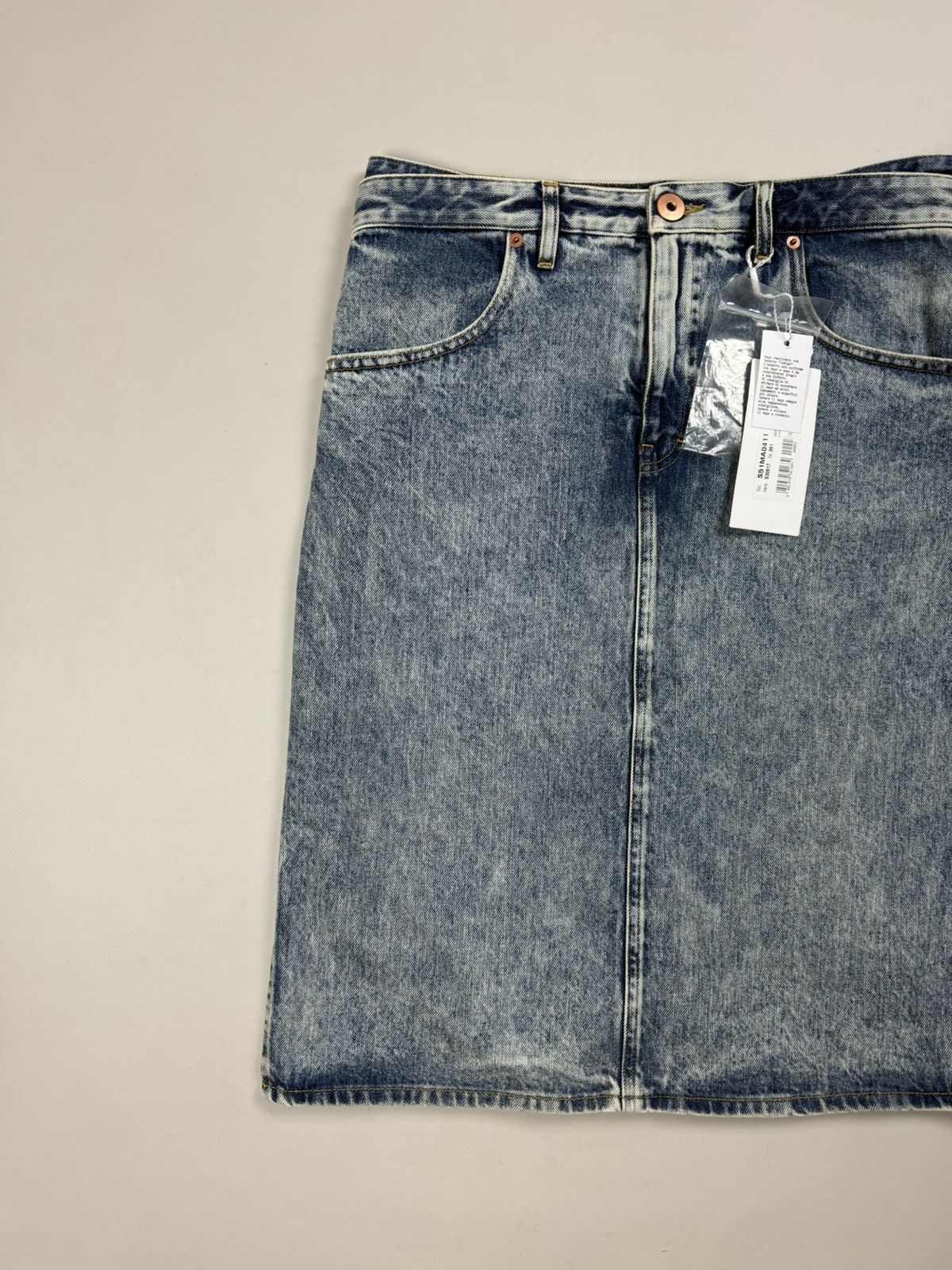 Maison Margiela BNWT! Maison Margiela Ladies Denim Pencil Wrap Midi Skirt Size 28" / US 6 / IT 42 - 2 Thumbnail