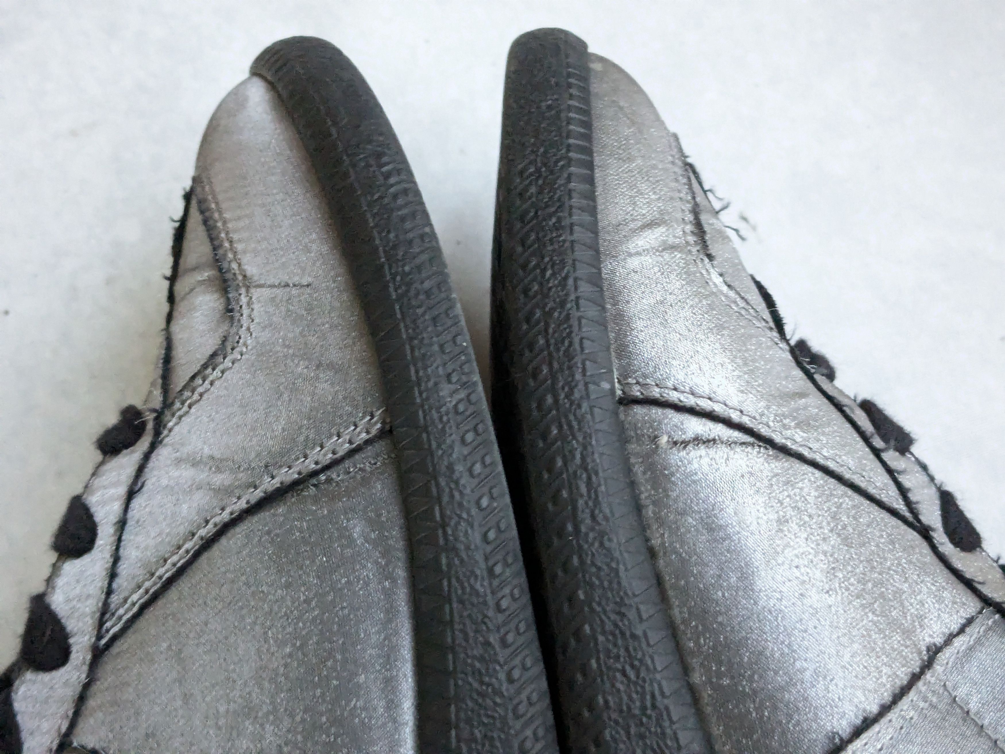 Maison Margiela Silver Maison Marigela Replica GAT Silver Black Satin 8.5 Size US 8.5 / EU 41-42 - 5 Thumbnail