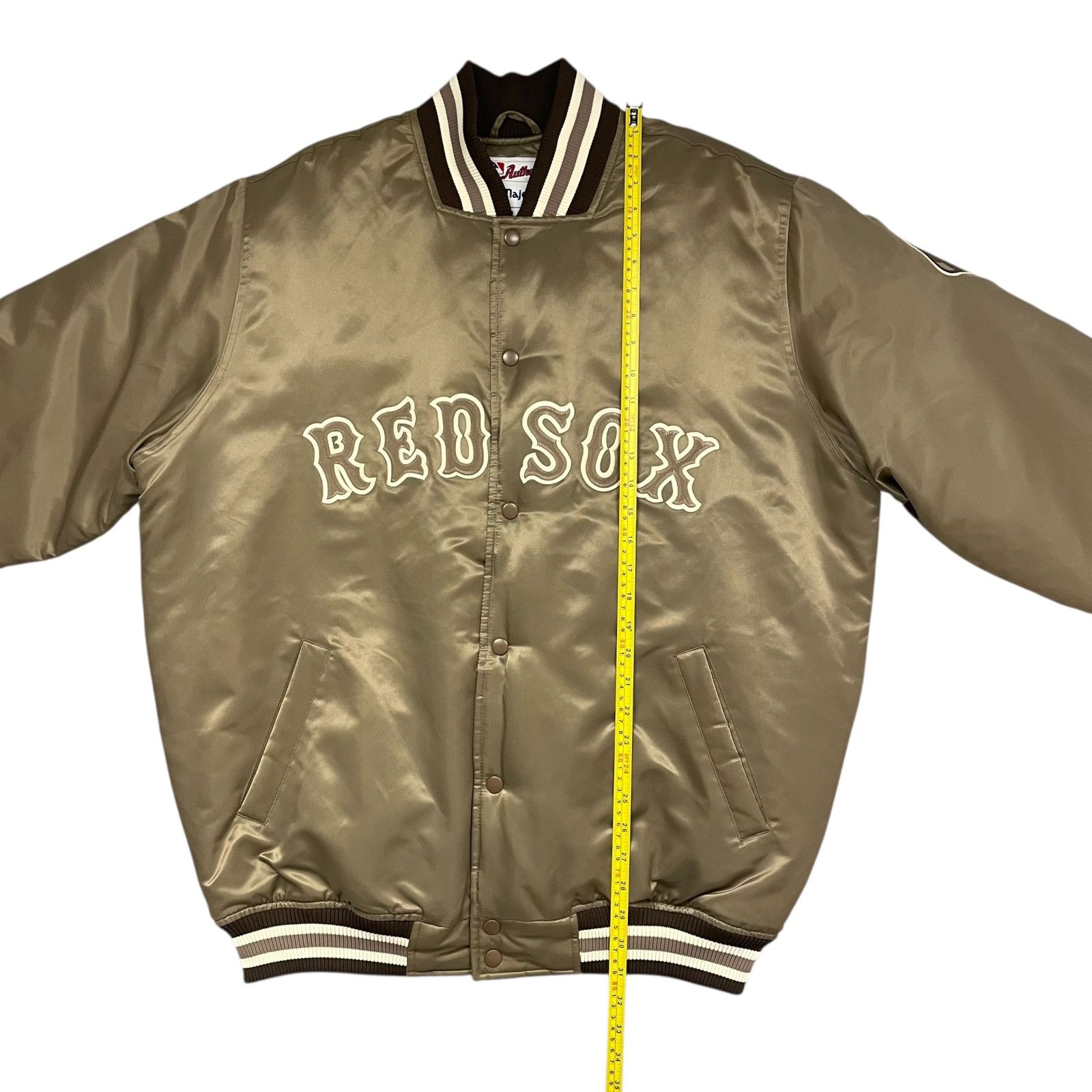 MLB RARE VTG 00s BOSTON RED SOX MAJESTIC AUTHENTIC SATIN JACKET Size US L / EU 52-54 / 3 - 8 Thumbnail