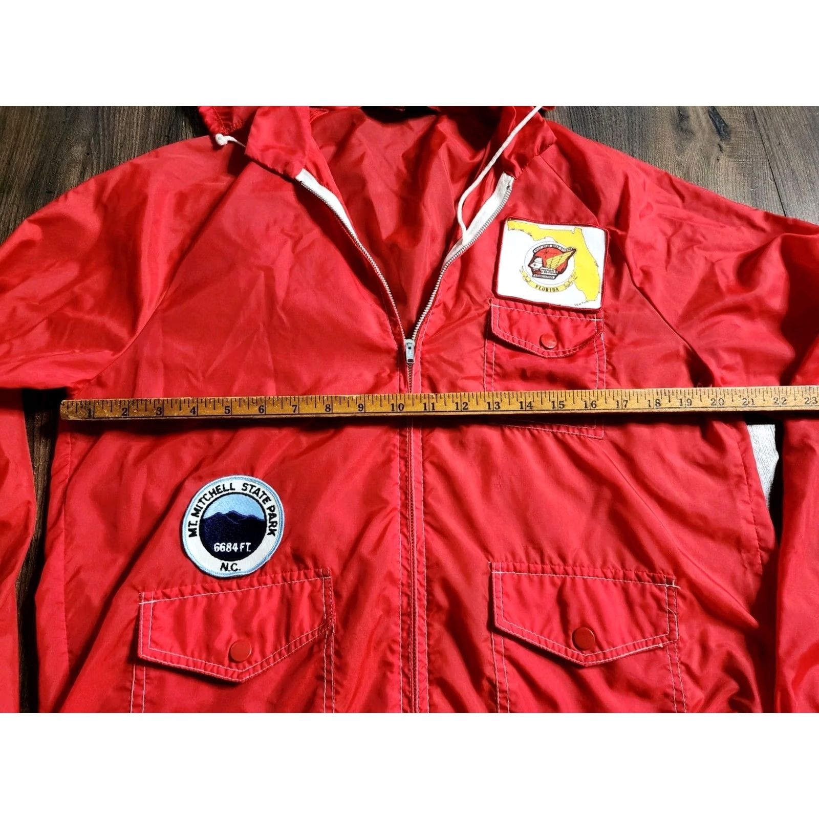 Sears VINTAGE Sears Windbreaker Jacket Mens S Nylon Red Wing Patch 80s Casual Short Jacket Size US S / EU 44-46 / 1 - 3 Thumbnail