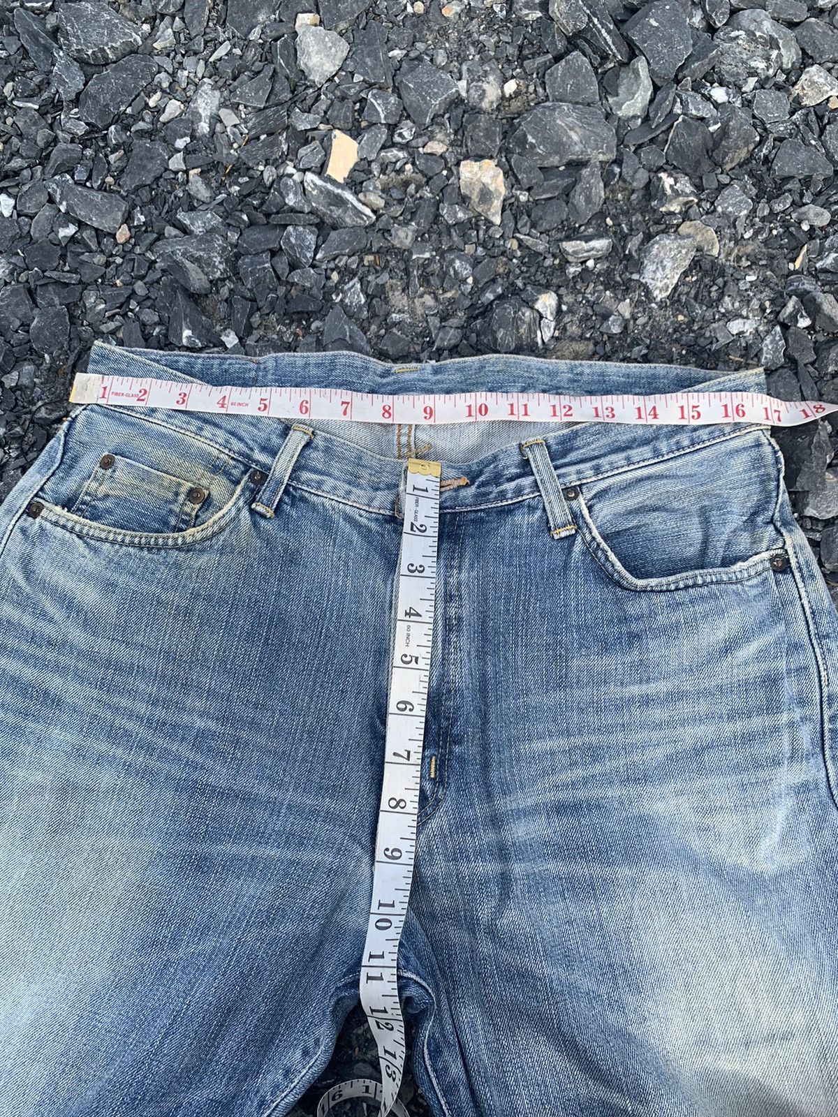 Kapital VINTAGE EDWIN 505XX SELVEDGE FADED JAPANESE DISTRESSED DENIM Size US 34 / EU 50 - 16 Thumbnail
