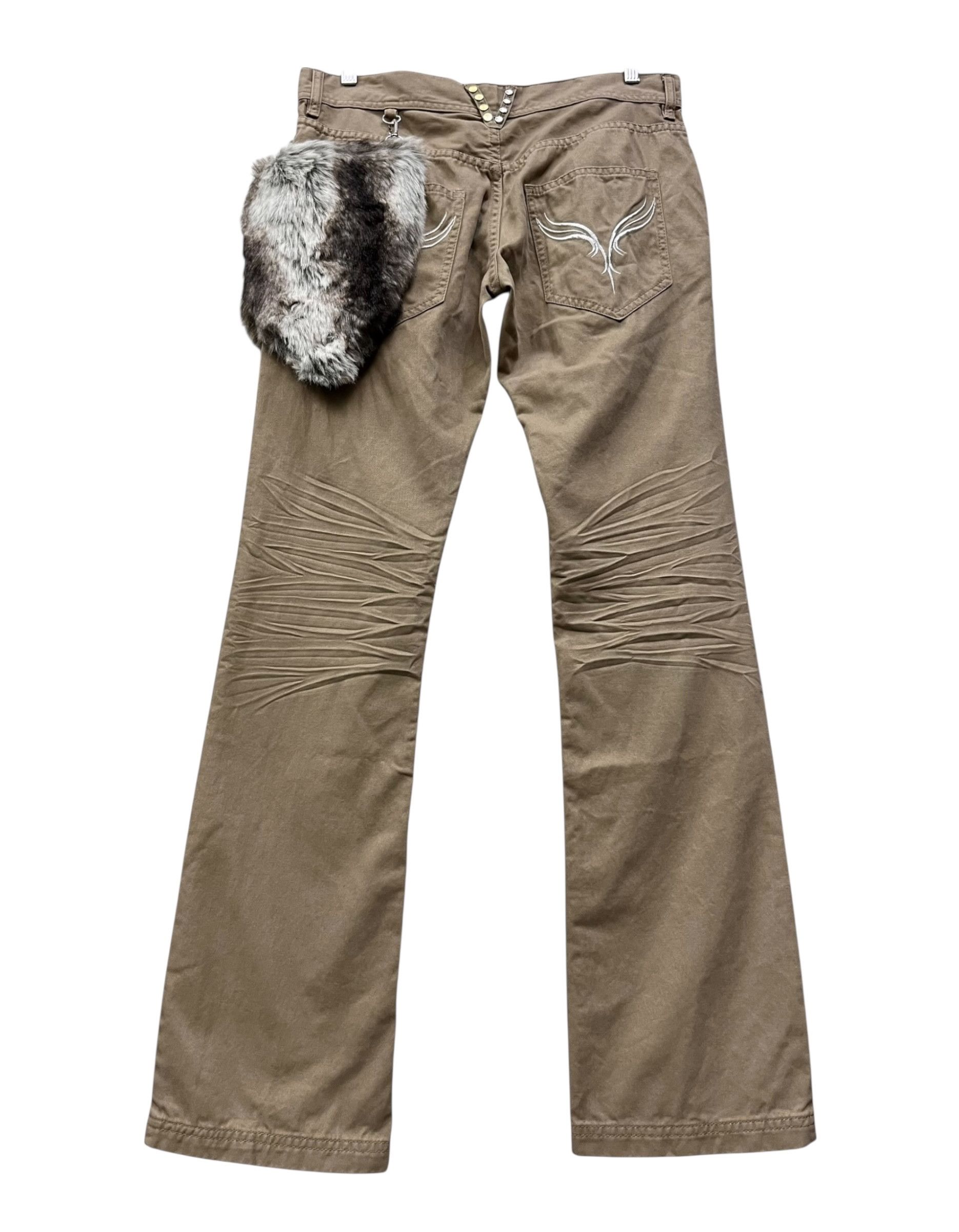 Vice 🔥Vice Fairy LGB Fur Runway Vibes Tribal Flare Pants Size US 31 - 3 Thumbnail
