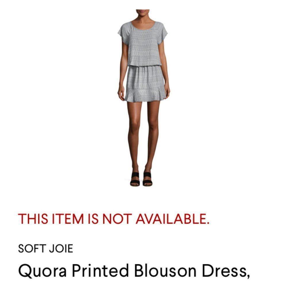 Joie Soft Joie Quora Blouson Pullover Dress Size S Keyhole Button Elastic Waist Mini Size S / US 4 / IT 40 - 12 Thumbnail