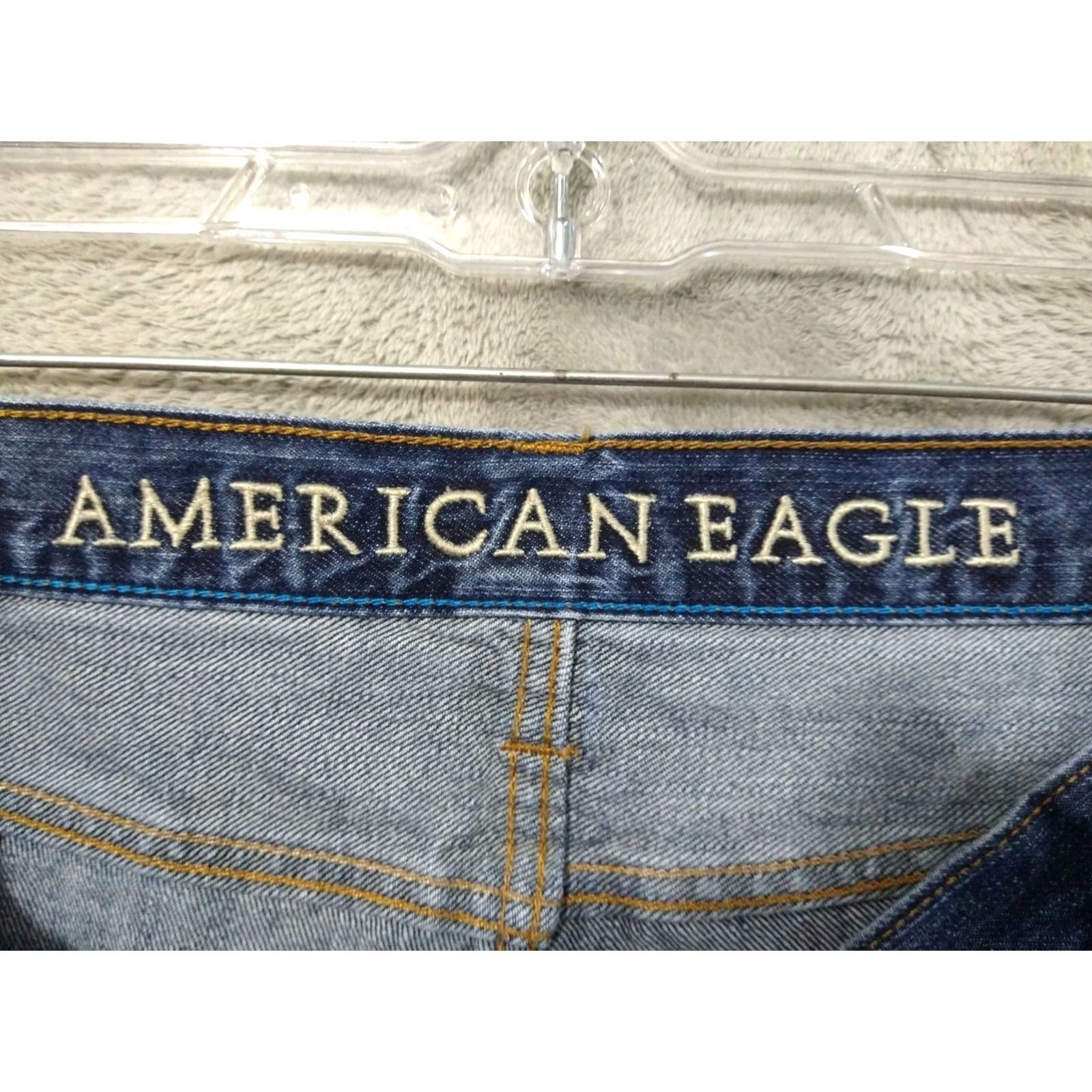 American Eagle Outfitters American Eagle Jeans Men 31x30 Blue Denim Bootcut Low Rise Dark Wash Size US 31 - 7 Thumbnail
