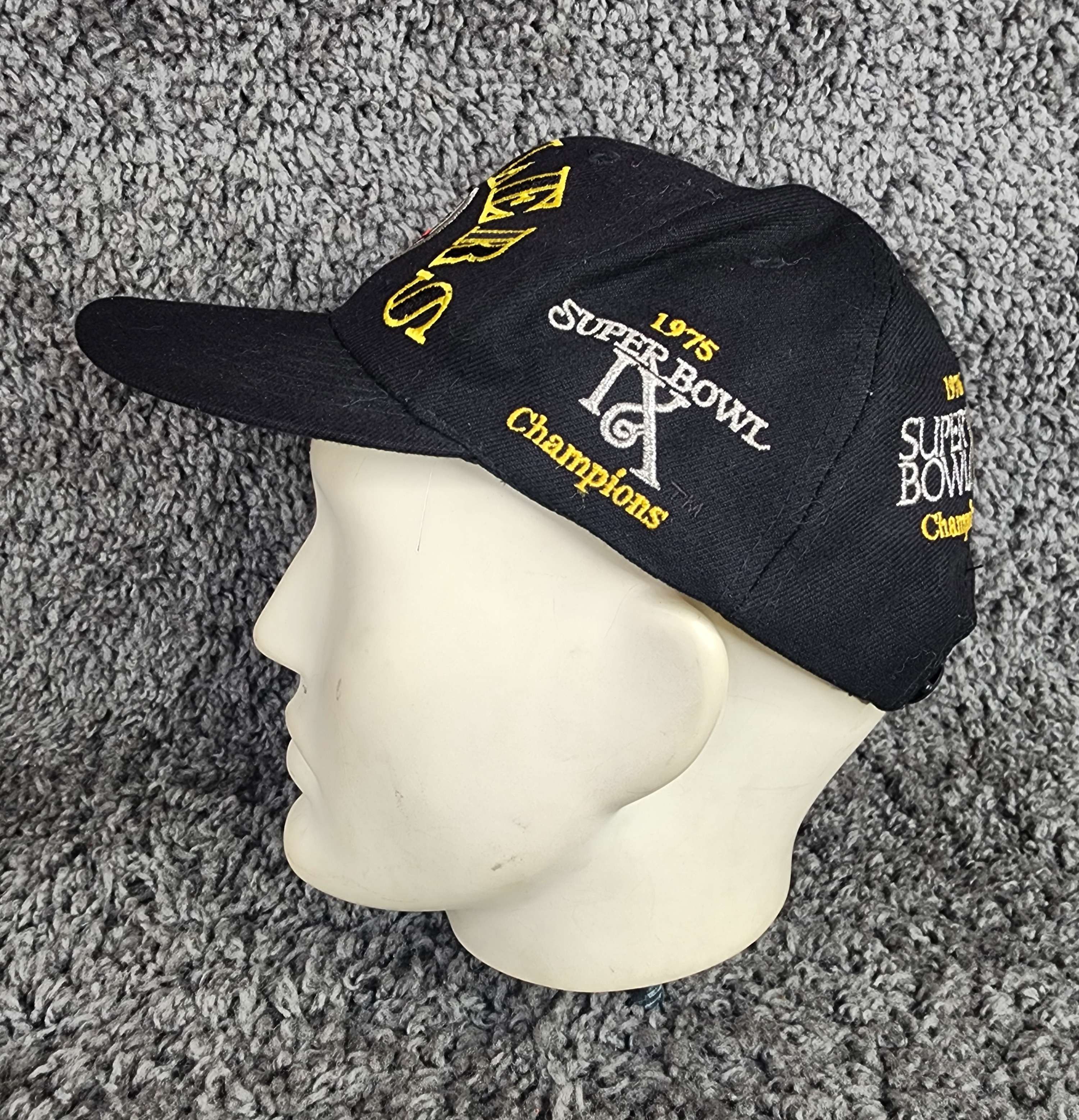 NFL Vtg Pittsburg Steelers hat Superbowl champions 1975/76/79/80 Size ONE SIZE - 4 Thumbnail