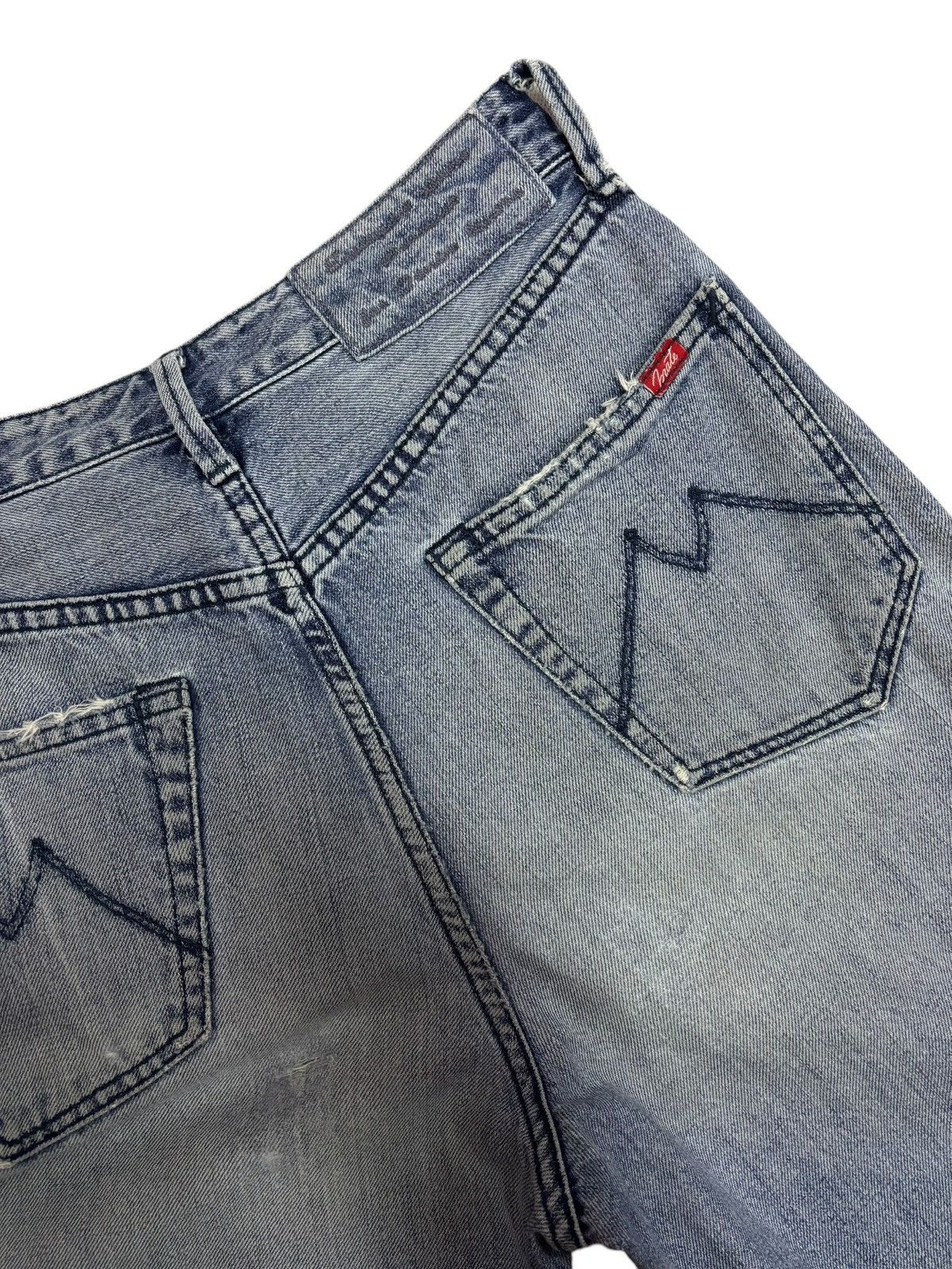 Japanese Brand × Vintage Vintage MATE Union Baggy Blue Washed Jeans Size 26" / US 2 / IT 38 - 4 Thumbnail