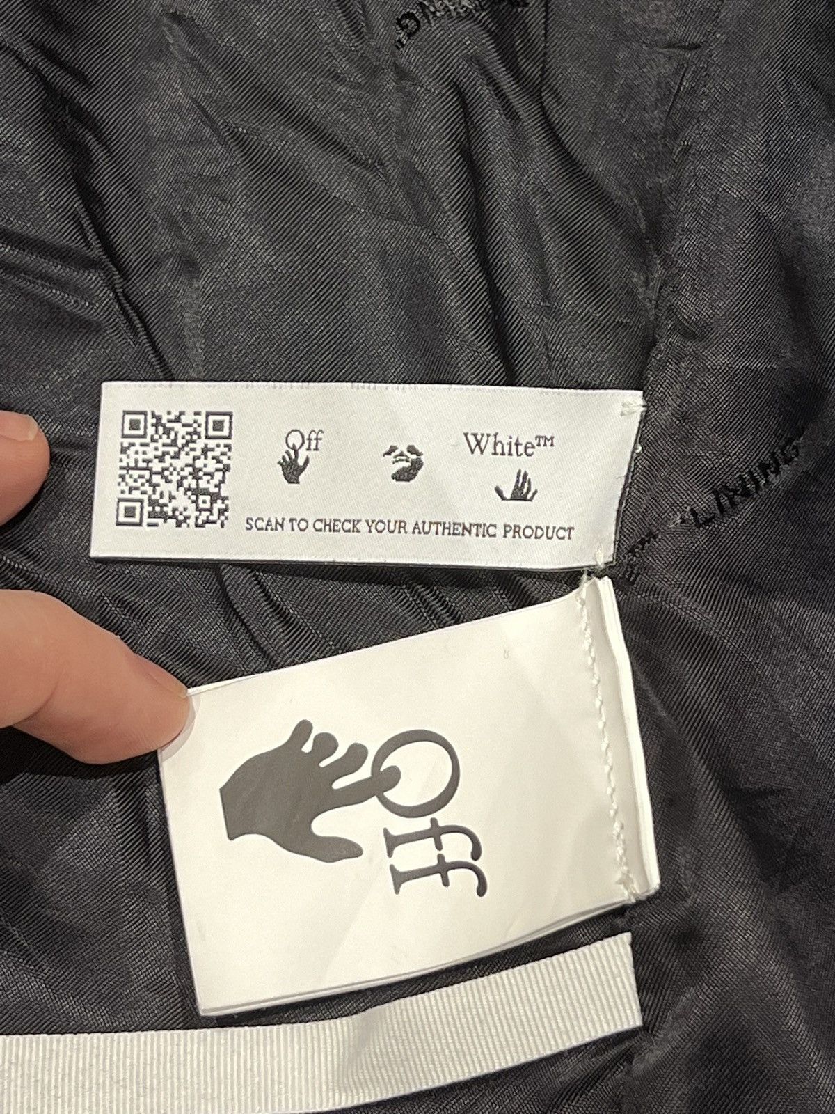 Off-White Off white (clean logo) leather jacket Size US L / EU 52-54 / 3 - 10 Thumbnail