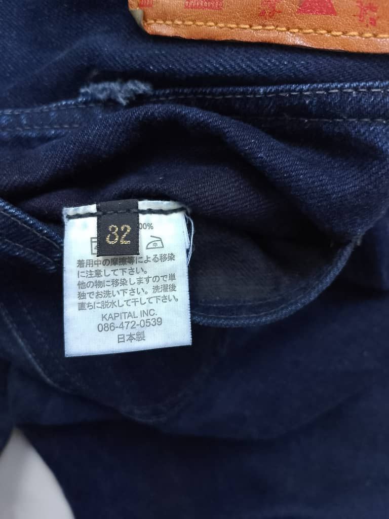 Kapital VINTAGE KAPITAL DENIM 2 TONE COLOUR BLACK & BLUE Size US 32 / EU 48 - 3 Thumbnail