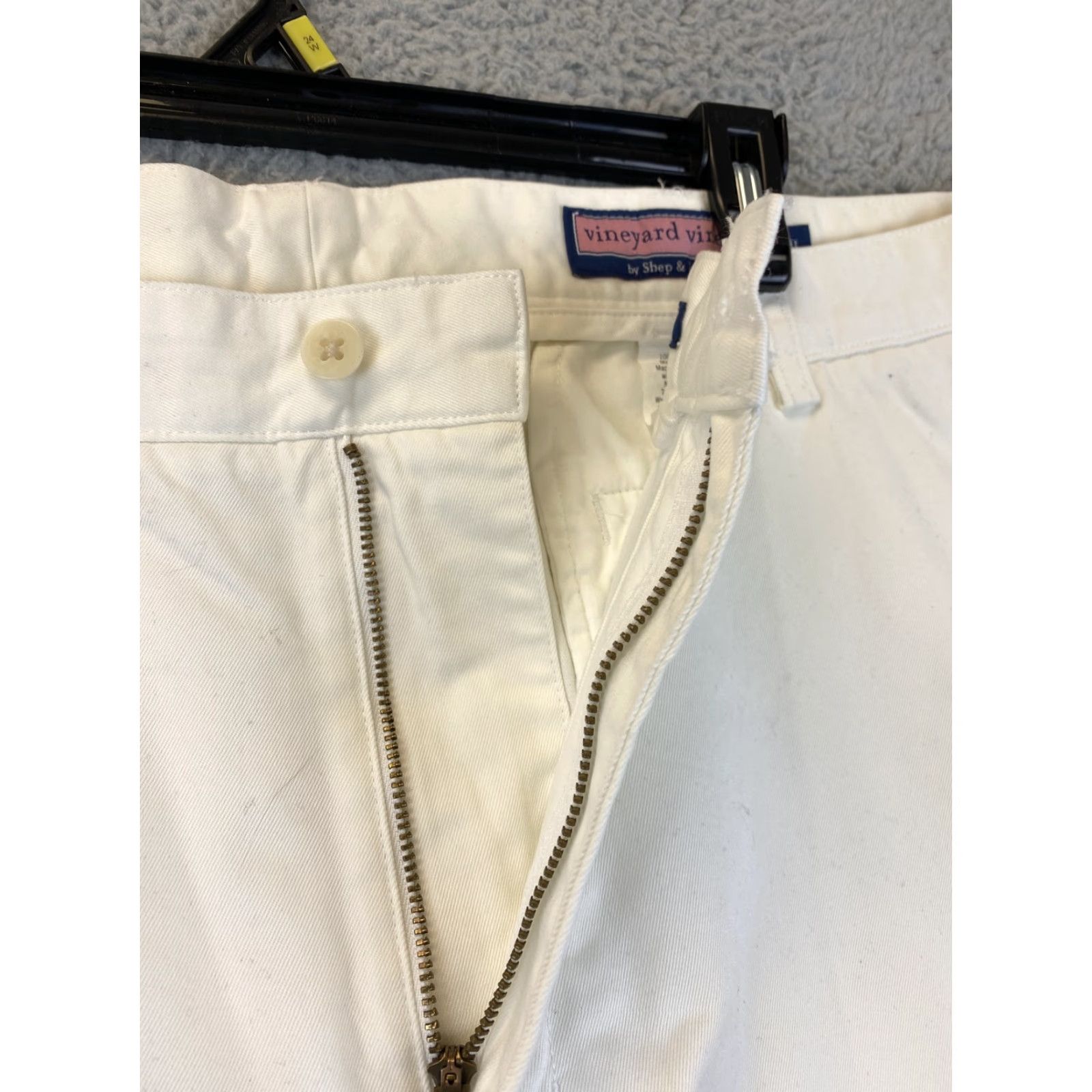 Vineyard Vines VINEYARD VINES Men's Casual Pants Seersucker 42 White Unhemmed Regular Fit Size US 42 / EU 58 - 4 Thumbnail