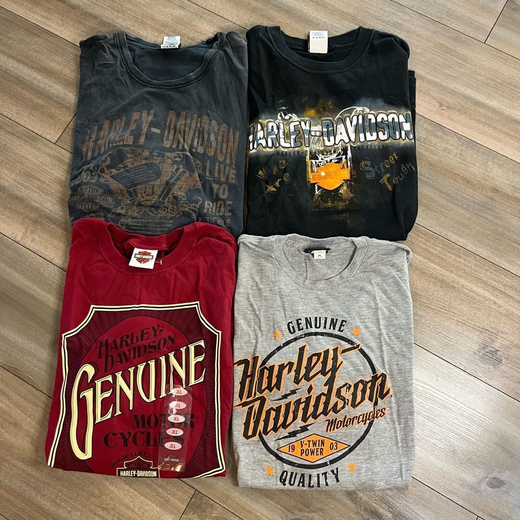 Harley Davidson Lot of 4 Harley Davidson Motorcycle Casual Shirts Men XL Size US XL / EU 56 / 4 - 1 Thumbnail