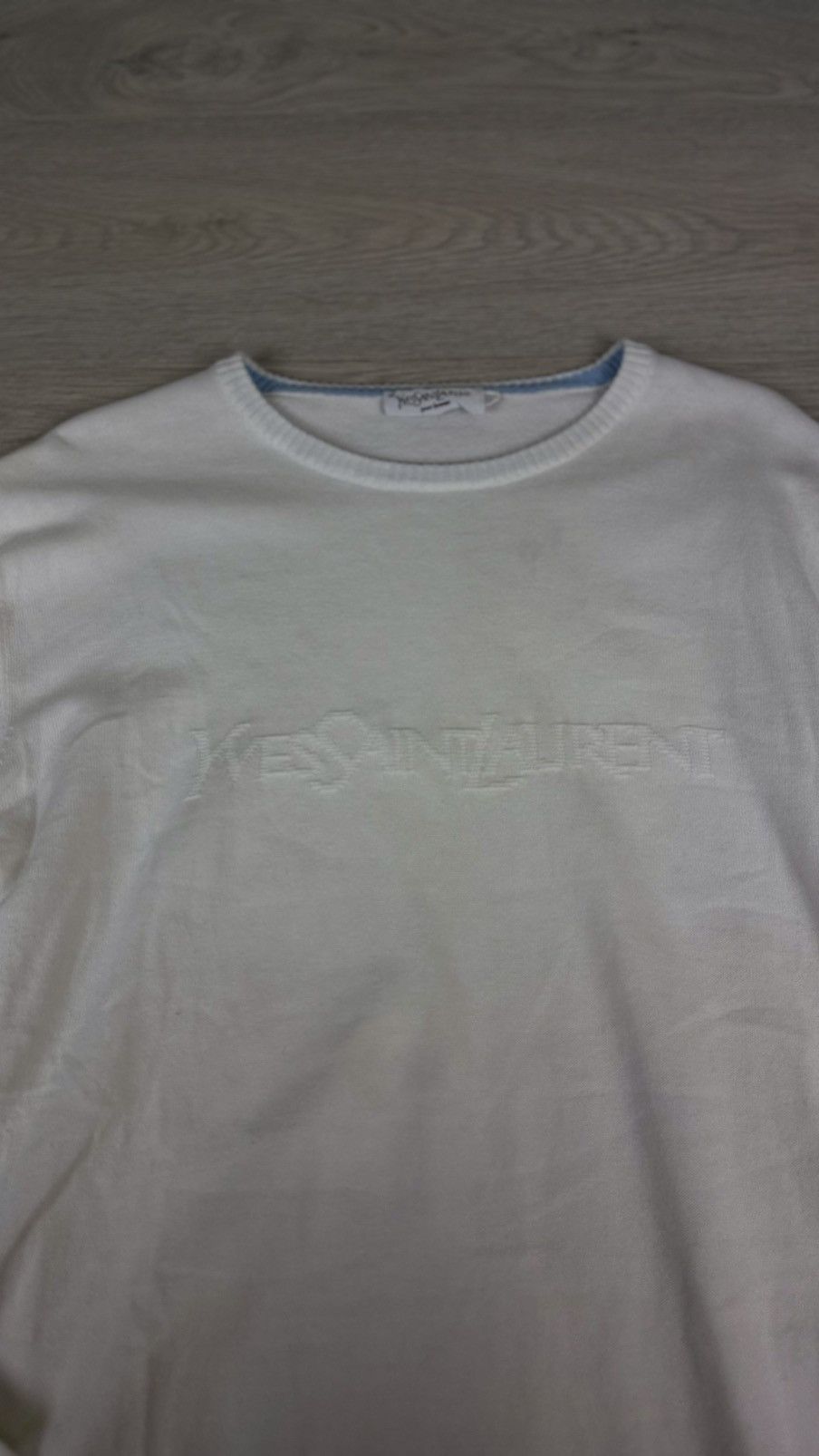 Yves Saint Laurent Yves Saint Laurent Vintage Front Logo Sweater Size US M / EU 48-50 / 2 - 1 Thumbnail