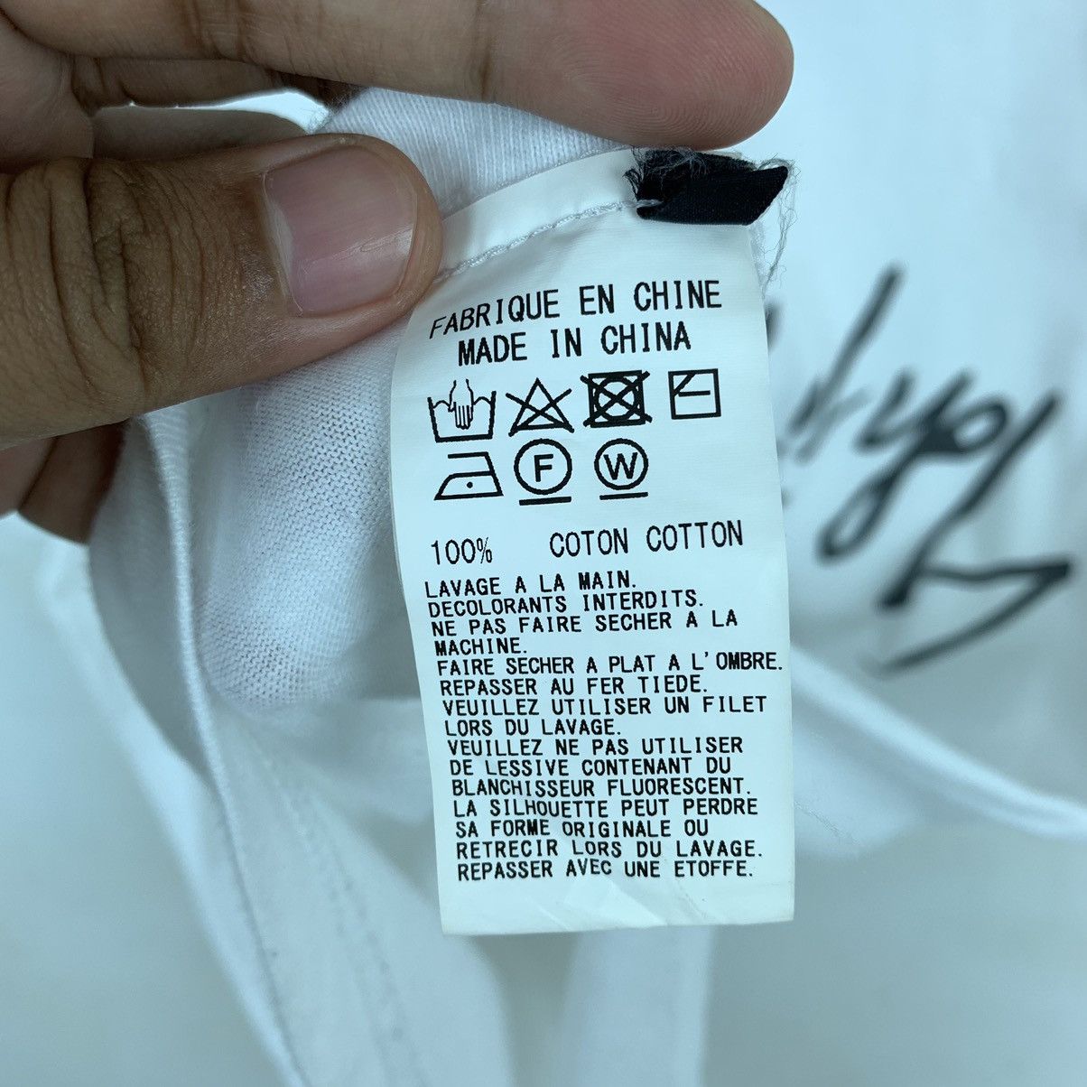 Ground Y Yohji Yamamoto Signature Ground Y Tshirt Size US M / EU 48-50 / 2 - 5 Thumbnail