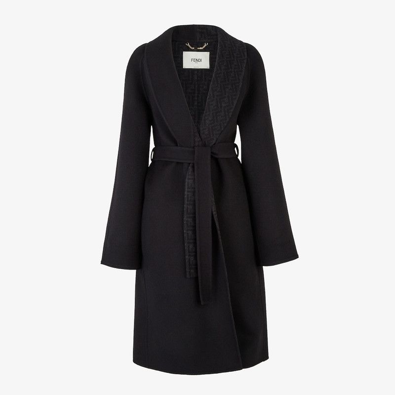 Fendi o1loc1c0426 Coat in Black Size L / US 10 / IT 46 - 1 Thumbnail