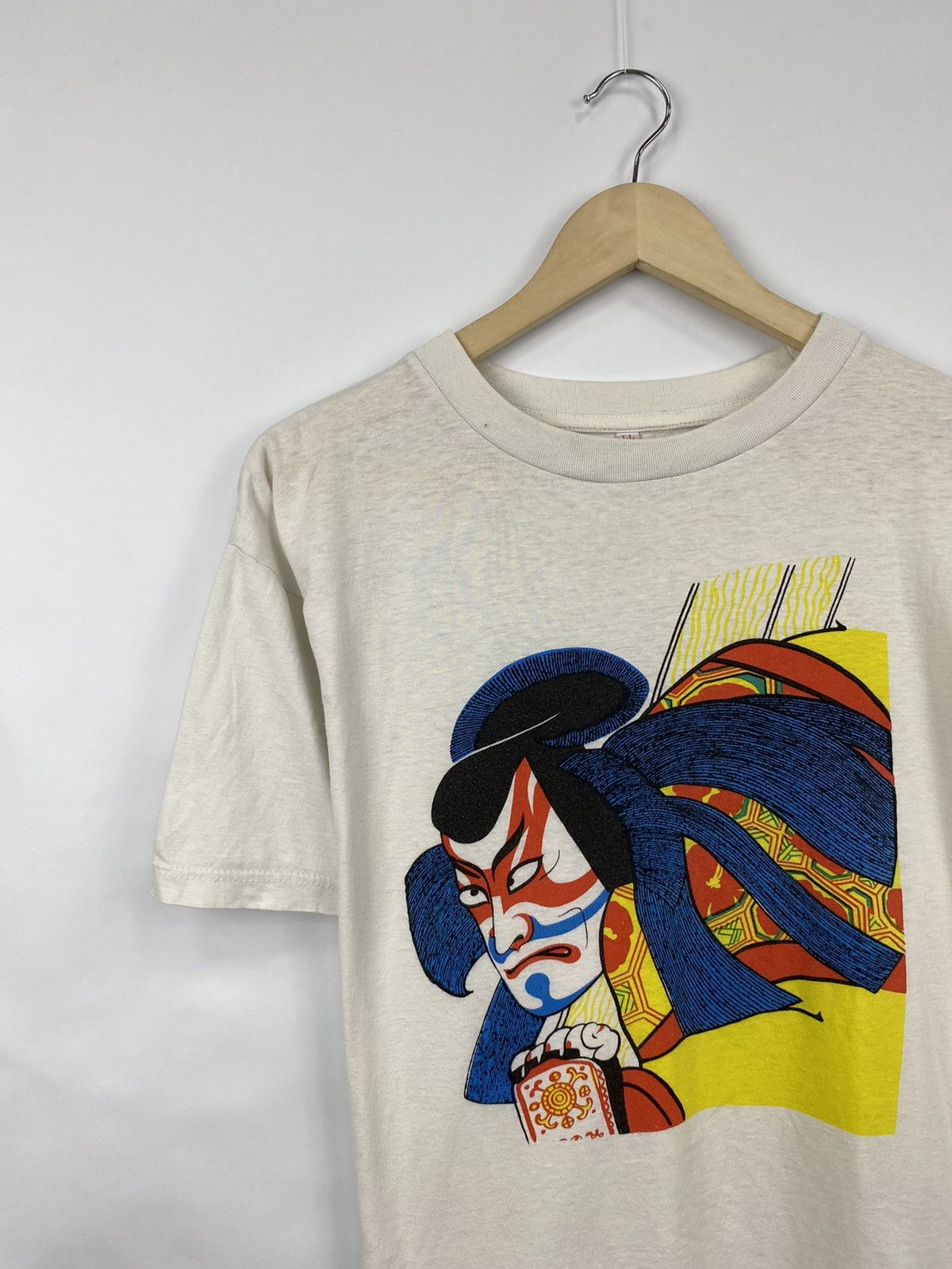 Japanese Brand 🇯🇵🥷 Vintage 80s Samurai Ninjas Japan Style T-Shirt Rare Retro Size US L / EU 52-54 / 3 - 1 Thumbnail