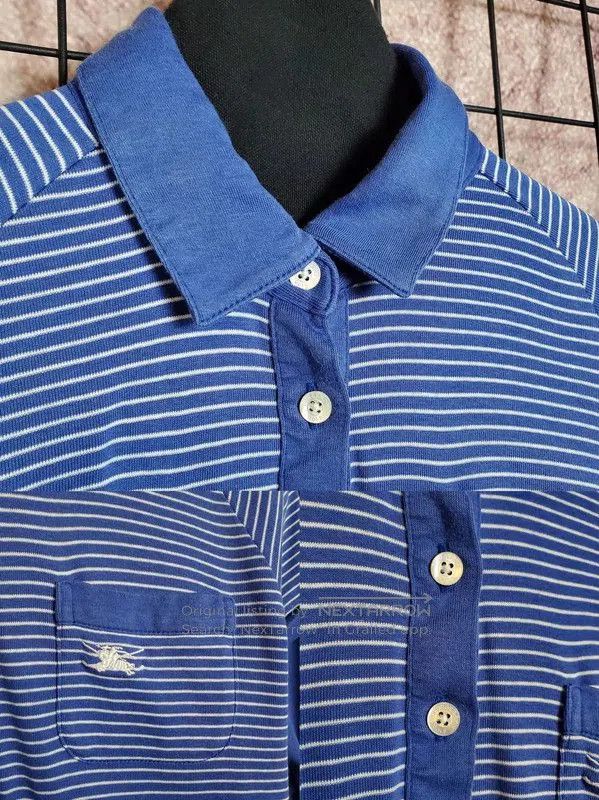 Burberry Burberry Blue Striped Cotton Long Sleeve Top. Size M / US 6-8 / IT 42-44 - 6 Thumbnail
