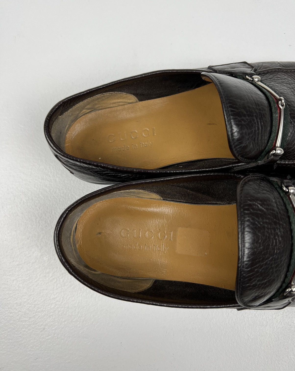 Gucci GUCCI Loafers Leather Slip Ons Shoes HORSEBIT Web Stripe Size US 9 / EU 42 - 19 Thumbnail