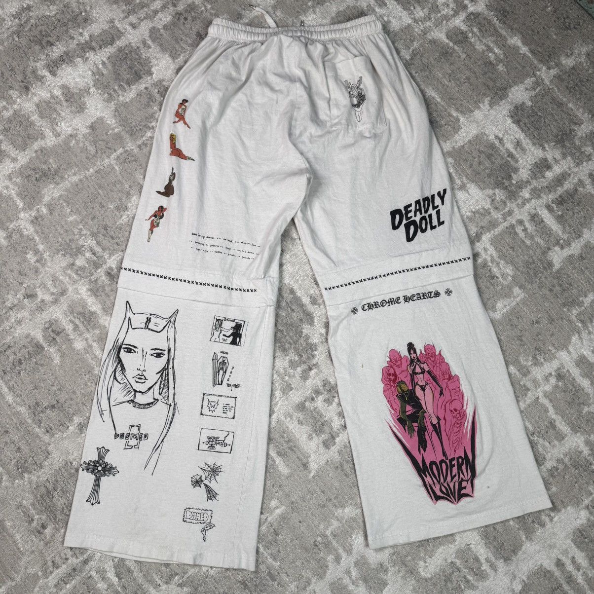 Chrome Hearts Deadly doll patchwork sweatpants Size US 34 / EU 50 - 14 Thumbnail