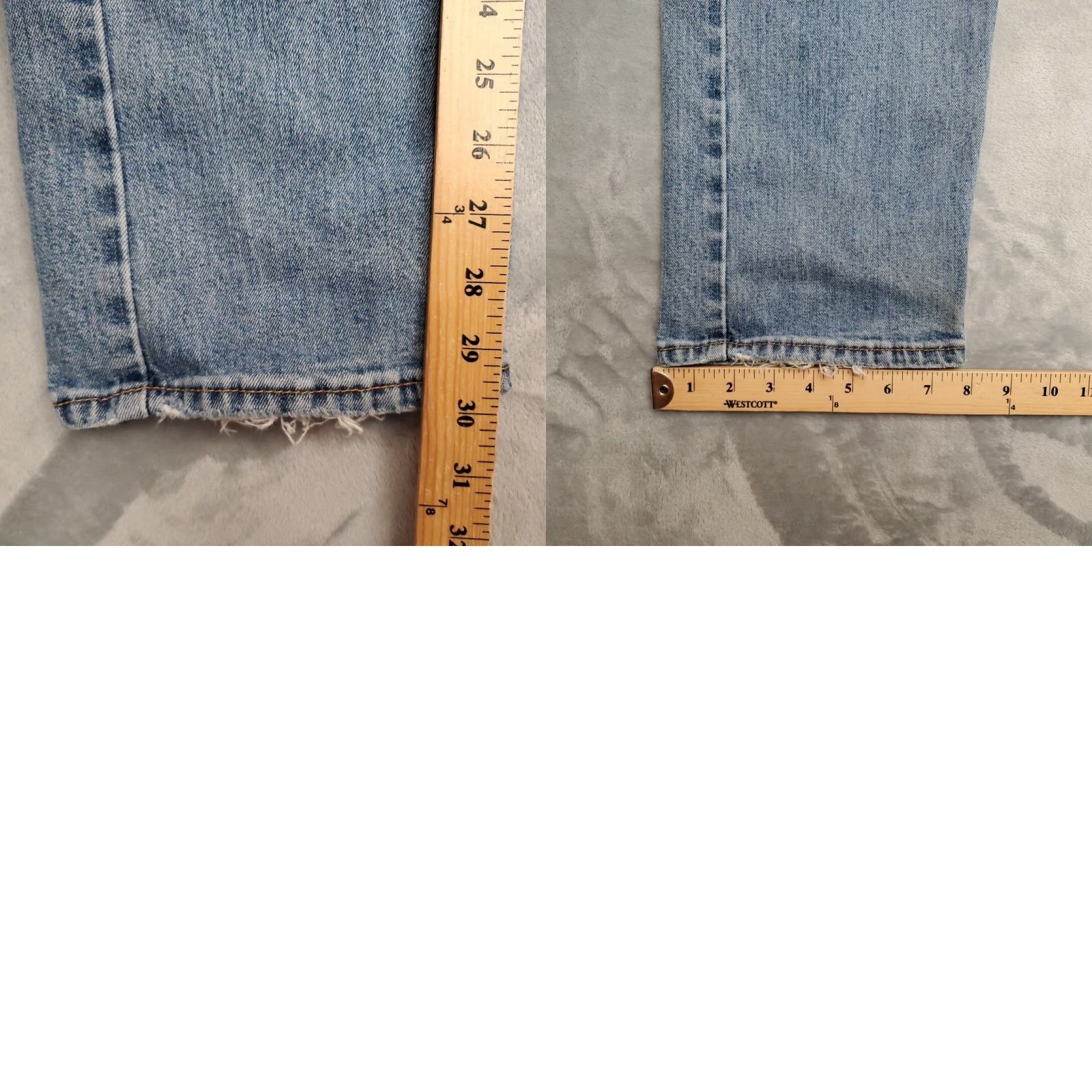 Denime VINTAGE Levis Jeans Mens 34x30 Blue 505 Regular Fit Straight Leg Medium Wash Denim Pants Size US 34 / EU 50 - 10 Thumbnail