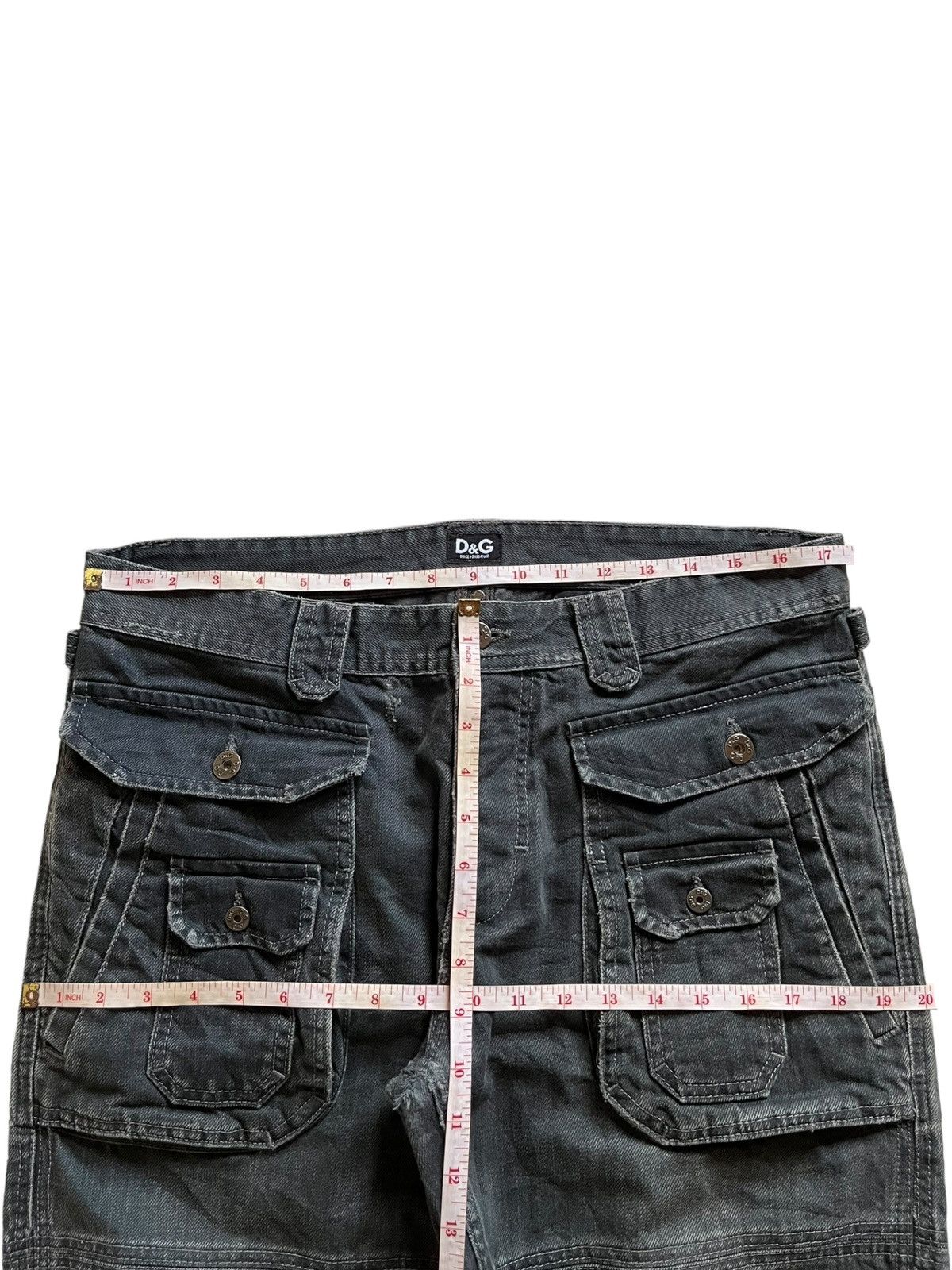 Dolce & Gabbana Vintage Dolce Gabbana Tactical Multi Pocket Baggy Jeans Size US 35 - 15 Thumbnail