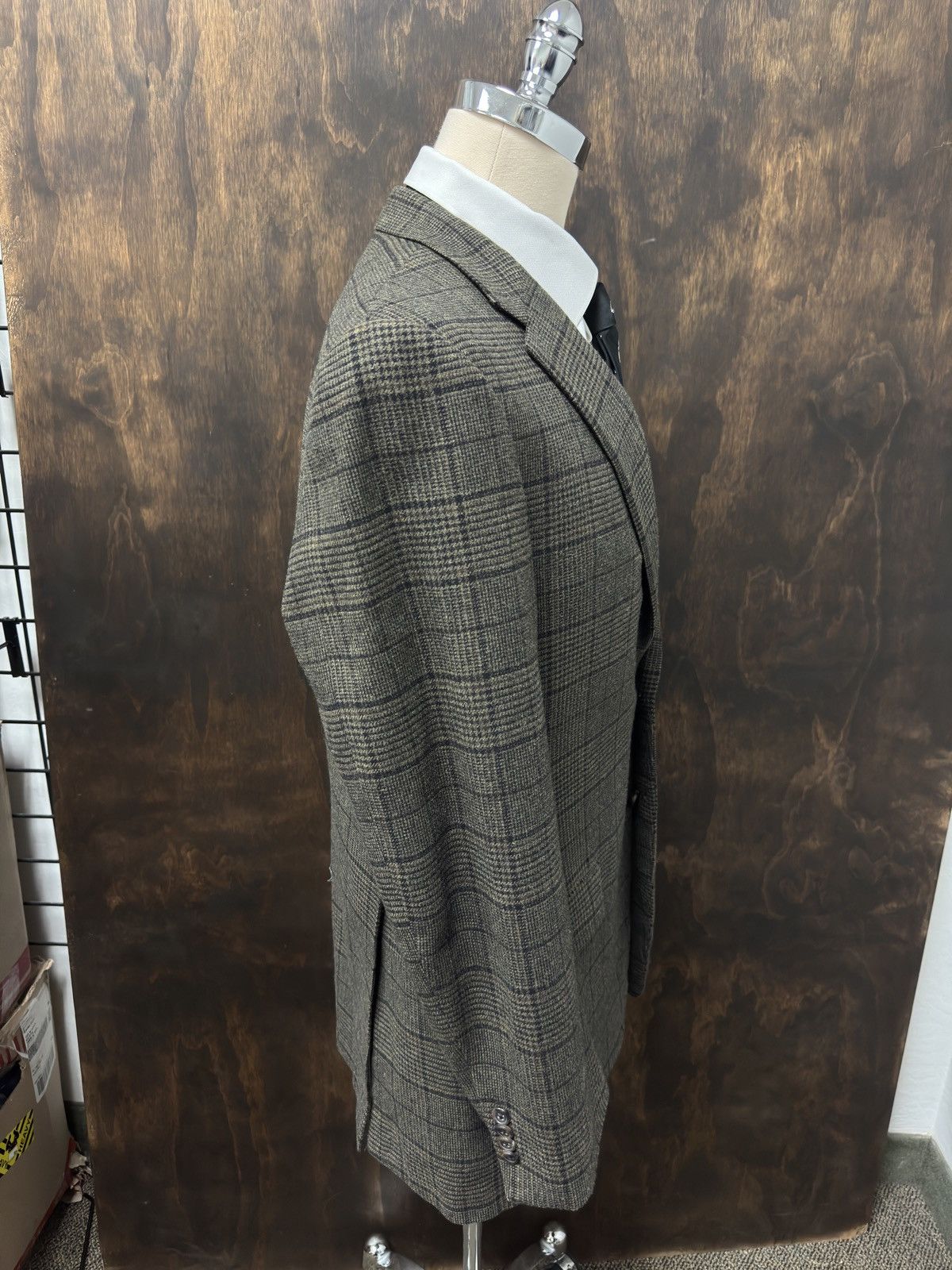 Hickey Freeman HICKEY FREEMAN Cashmere Blend Multi Check Jacket Size 42 L Size 42L - 5 Thumbnail