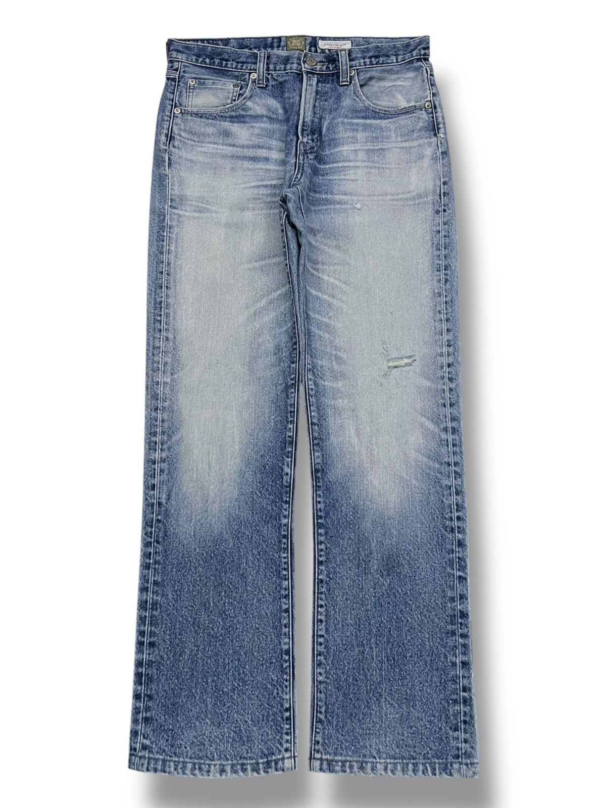 Numbers Vintage Back Number Kaihara Denim Japan - Faded Wash Jeans Size US 33 - 2 Thumbnail