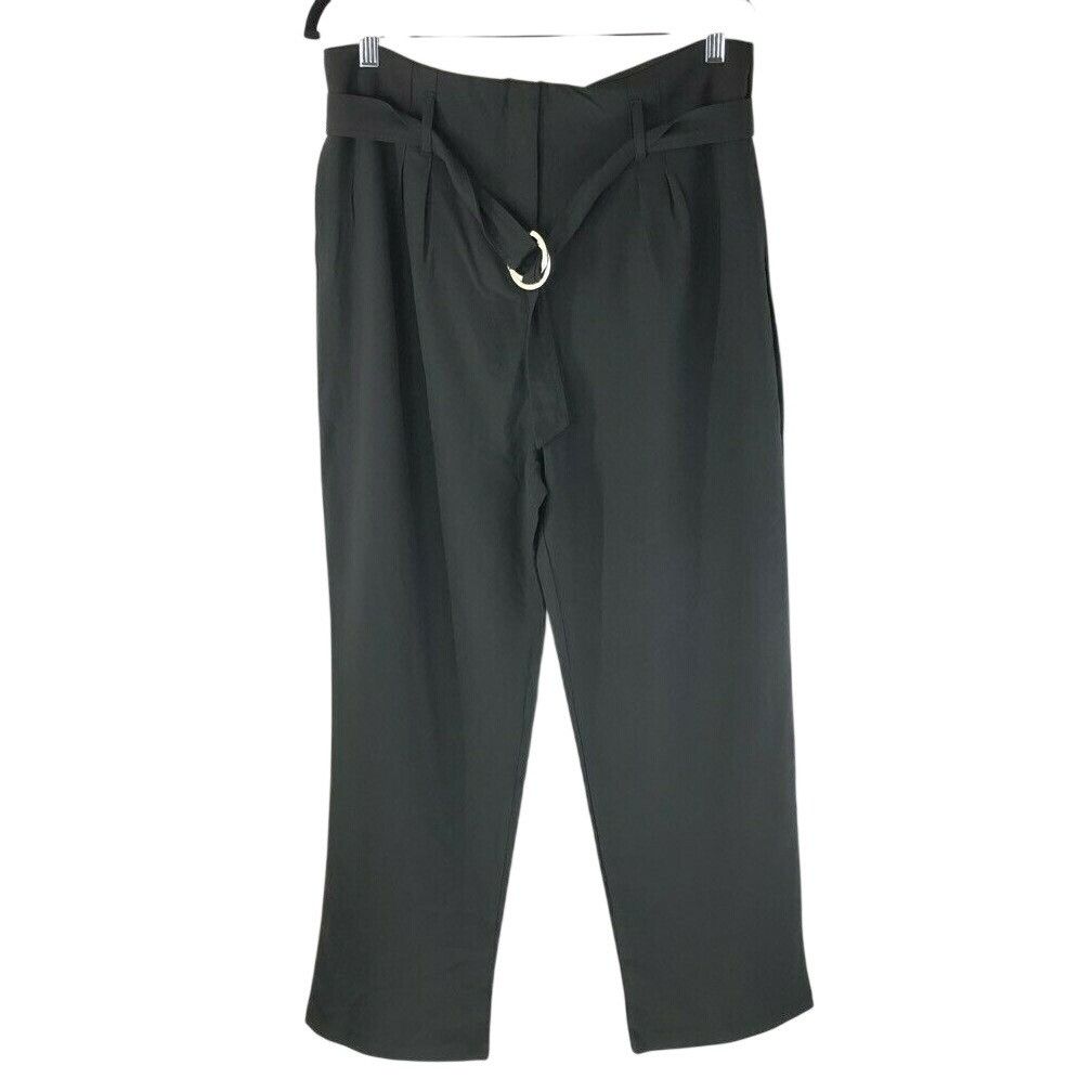 Other Romeo & Juliet Womens Straight Leg Pants Black Stretch Pleat Size 32" / US 10 / IT 46 - 1 Thumbnail