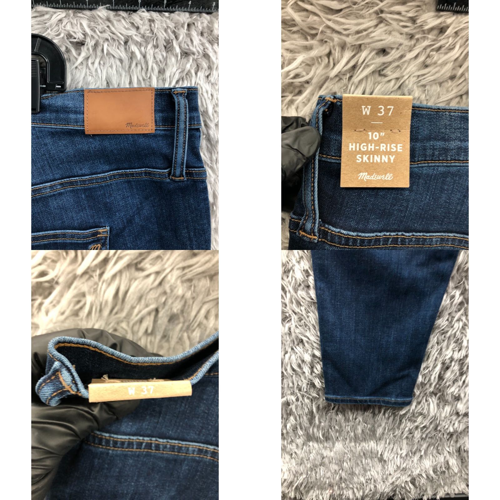 Madewell Madewell High Rise Skinny Jeans Plus Size 37 Womens Medium Wash Blue Size 25" / US 0 / IT 36 - 8 Thumbnail