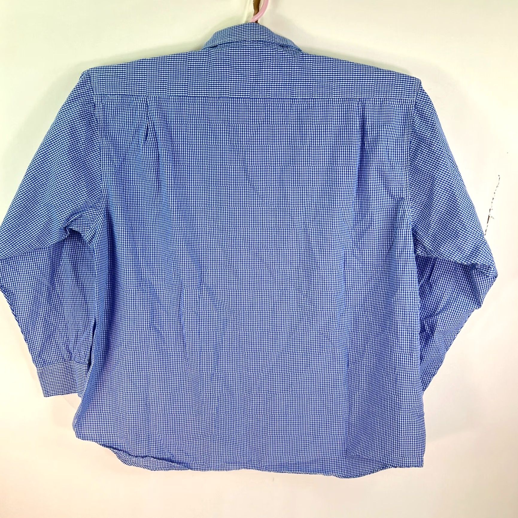 Vintage VINTAGE Blue Generation Button-Up Shirt Mens 4XL Check Blue Casual Workwear Pockets 60 in Chest Car Theme Astro Boy Mens 4XL Size US XXL / EU 58 / 5 - 6 Thumbnail