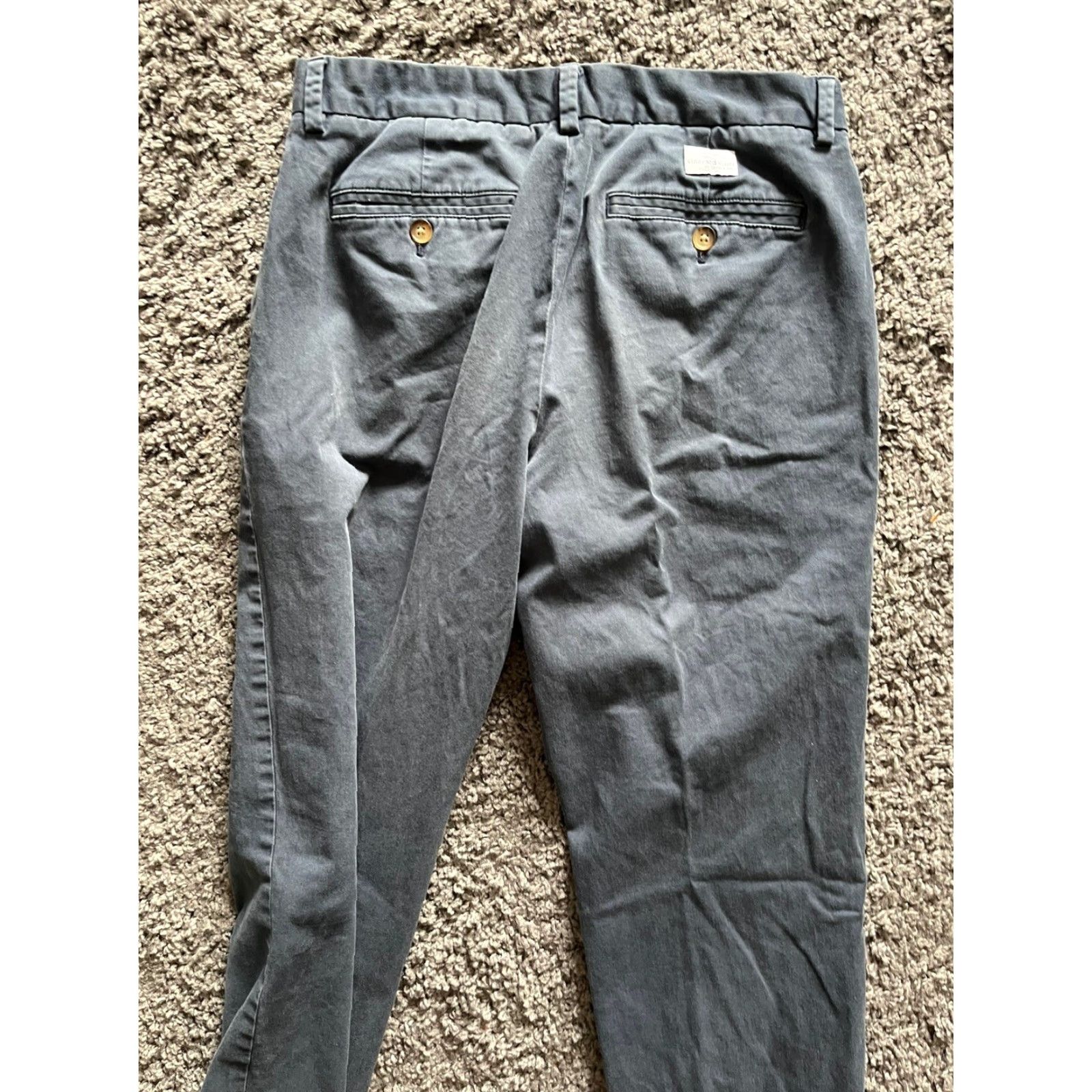 Vineyard Vines Vineyard Vines Breaker Pants Men 30x32 Navy Blue Chino Regular Breathable Stretch Pockets Cotton Spandex Classic Mens Size US 30 / EU 46 - 4 Thumbnail