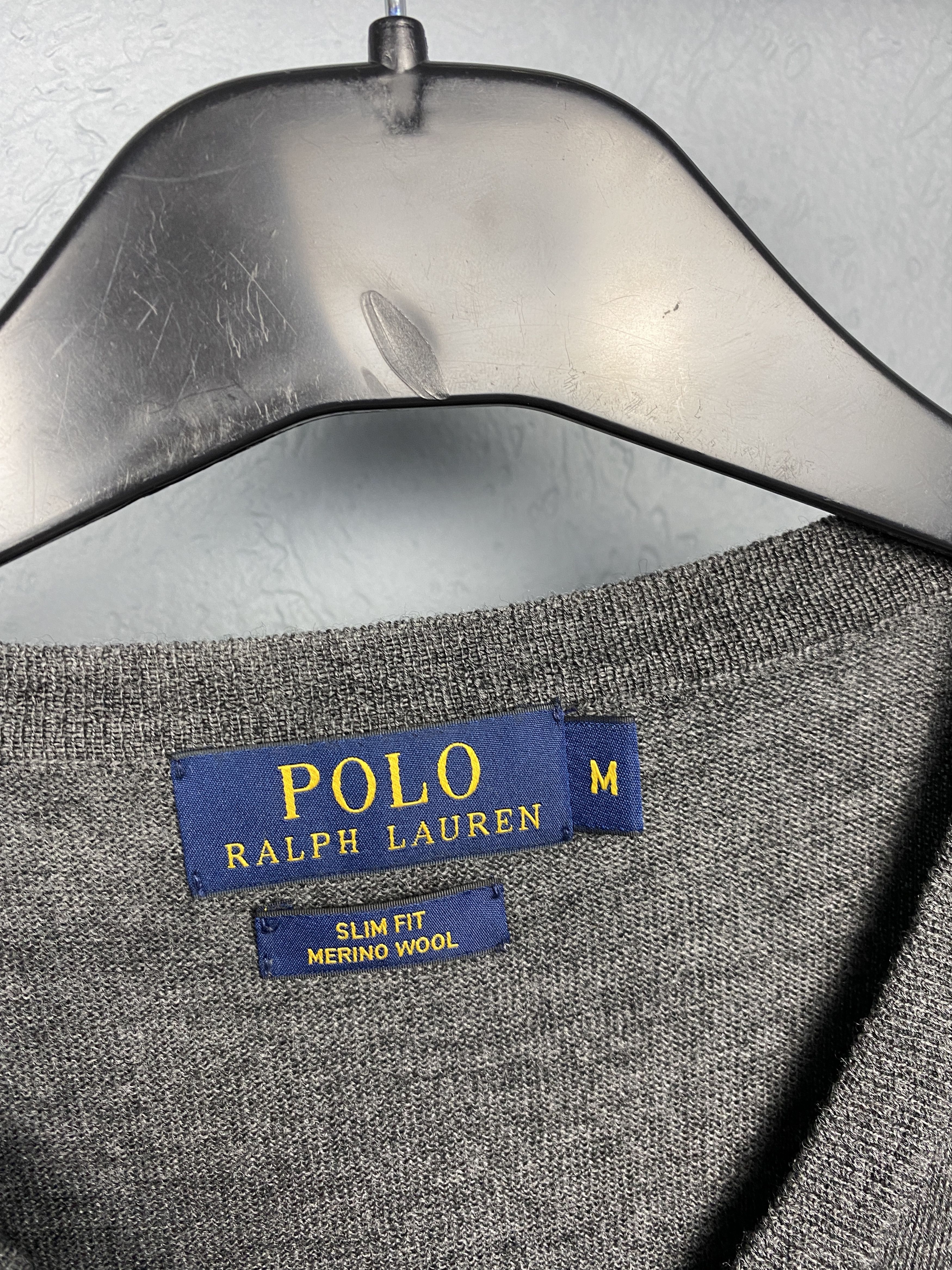 Polo Ralph Lauren Polo Ralph Lauren V-Neck Mens Merino Wool Sweater Size US M / EU 48-50 / 2 - 4 Thumbnail