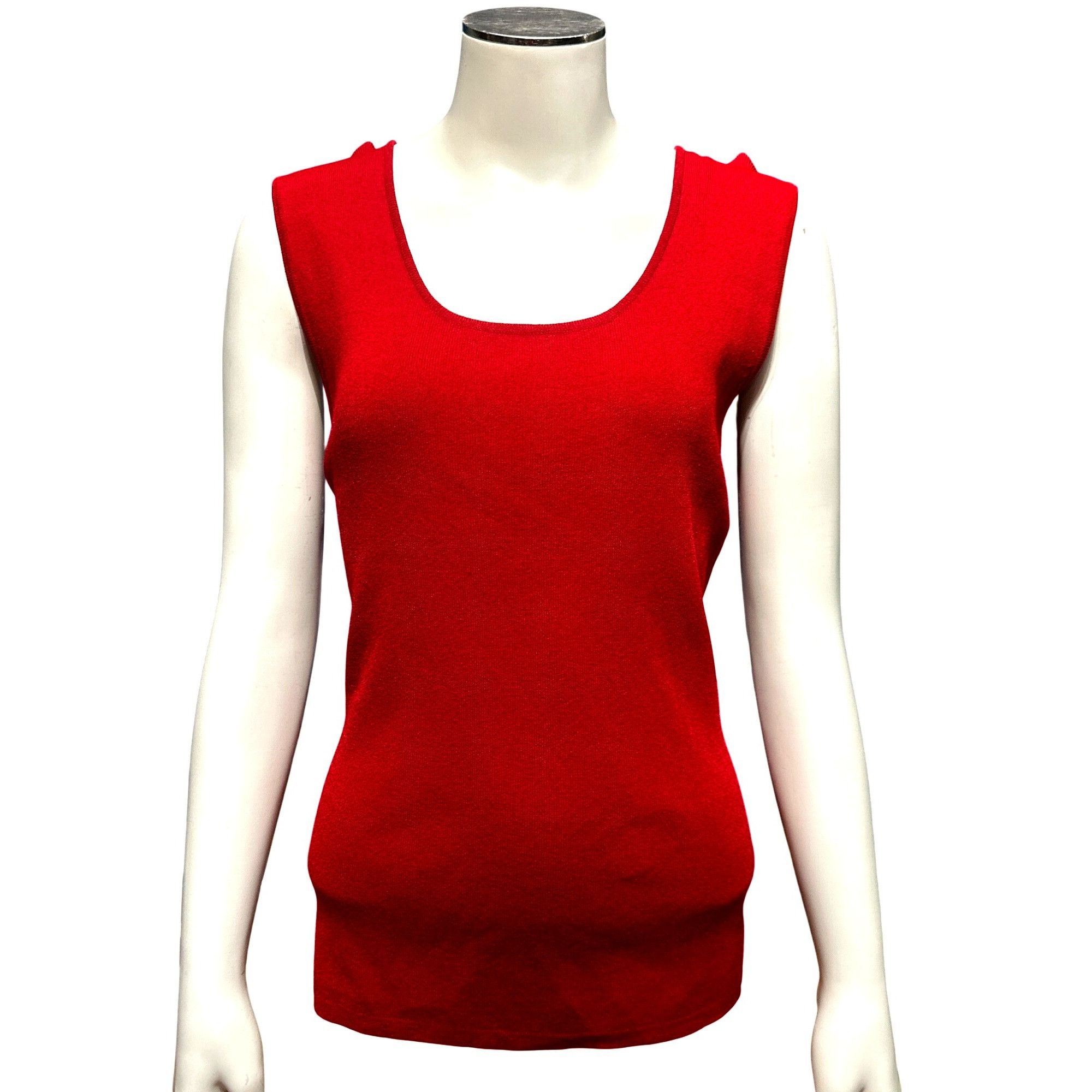 Chicos Chicos Design Vintage Apple Red Tank Top Round Scoop Necklin Size XL / US 12-14 / IT 48-50 - 1 Thumbnail