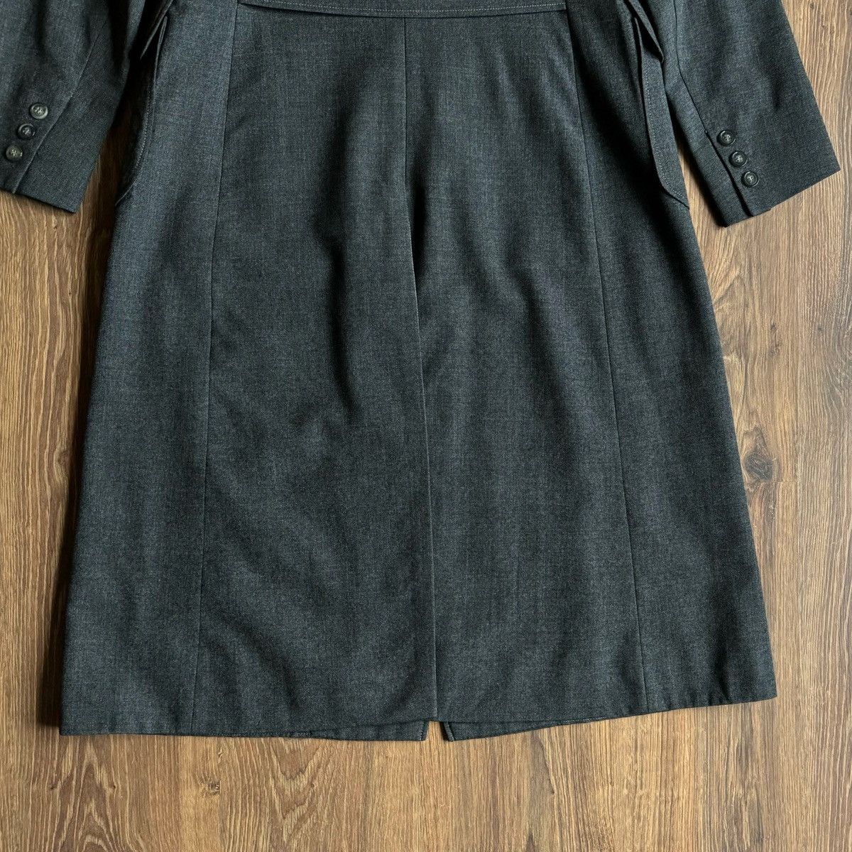 Burberry Vintage Burberry’s Burberry Wool Coat Grey Women’s 90s 80s Size M / US 6-8 / IT 42-44 - 6 Thumbnail