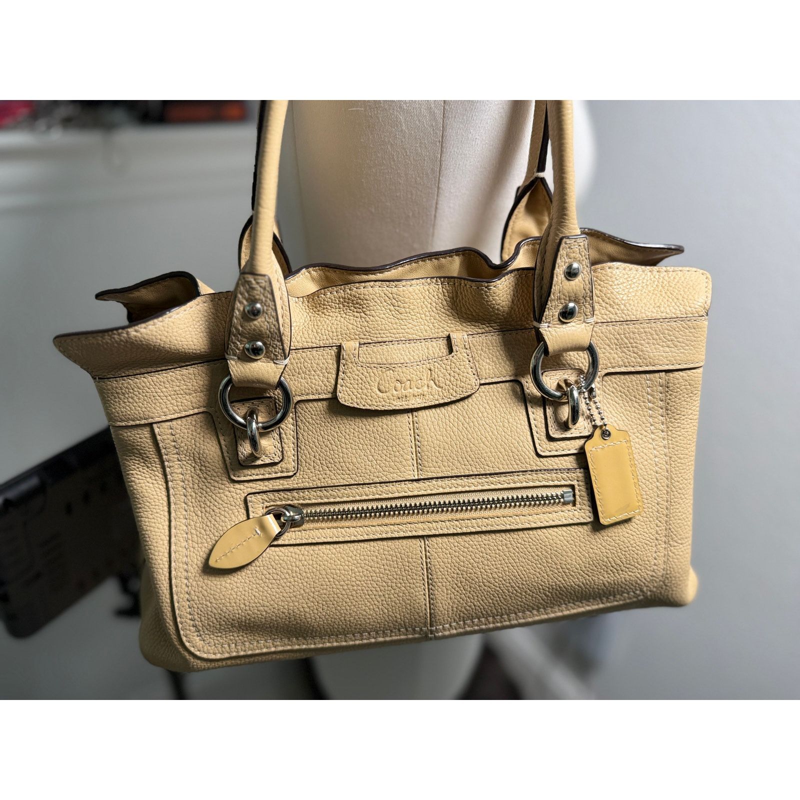 Coach Coach Penelope Pebbled Leather Satchel in Marigold AS IS Size ONE SIZE - 1 Thumbnail