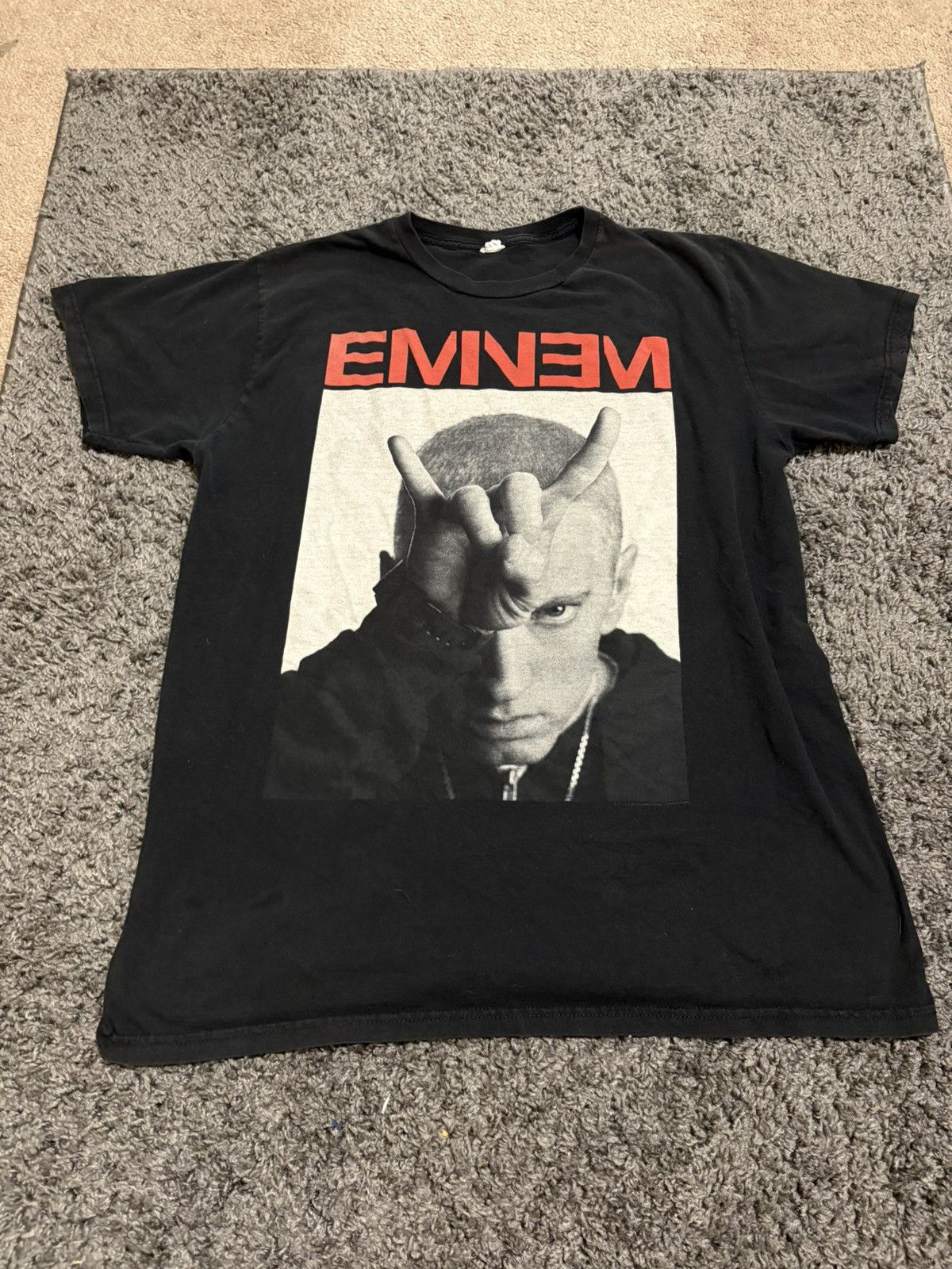 Vintage Vintage 00’s eminem t shirt Size US M / EU 48-50 / 2 - 1 Thumbnail