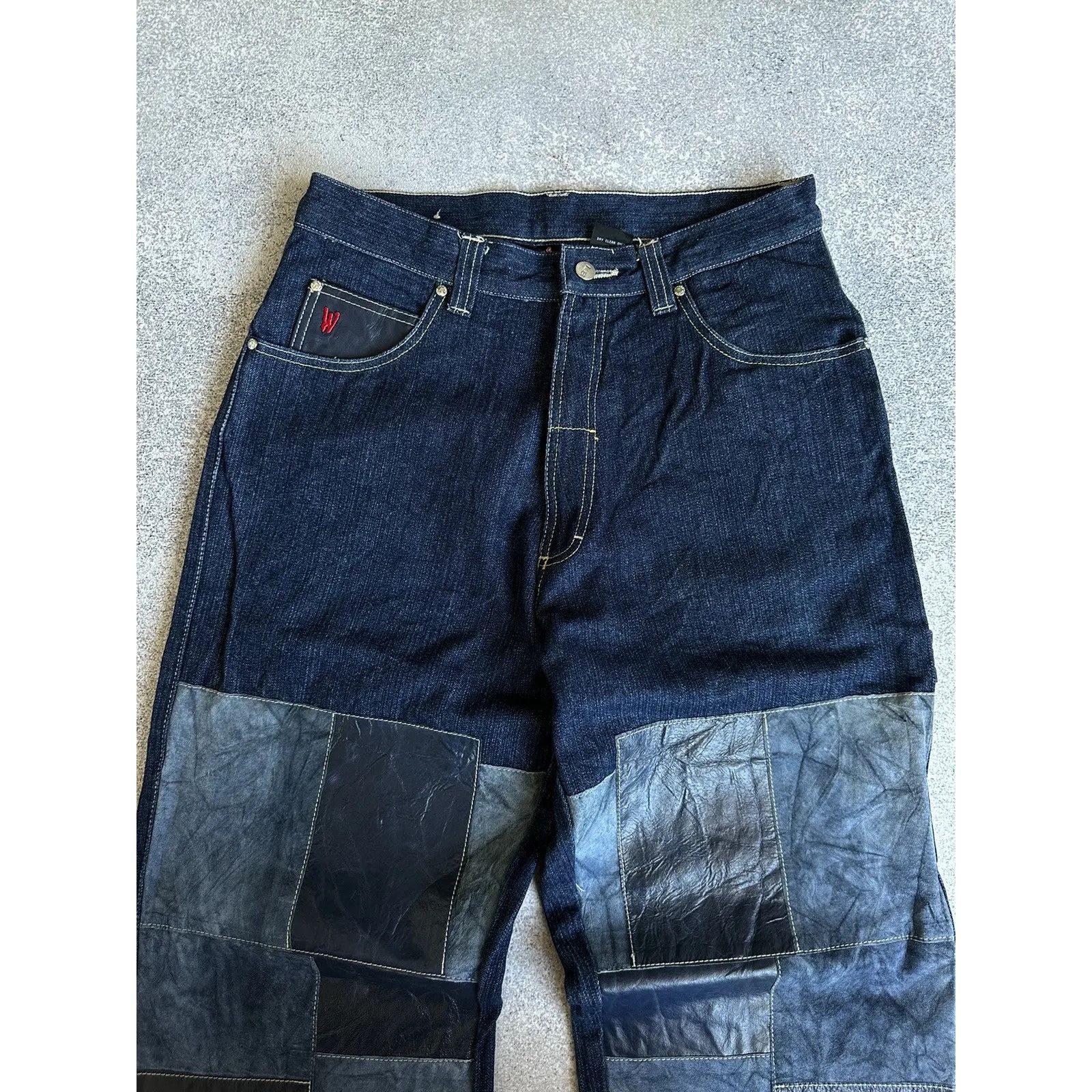 Vintage VTG Johnny Blaze Warriors Patchwork Embroidered Jeans Size US 32 / EU 48 - 7 Thumbnail