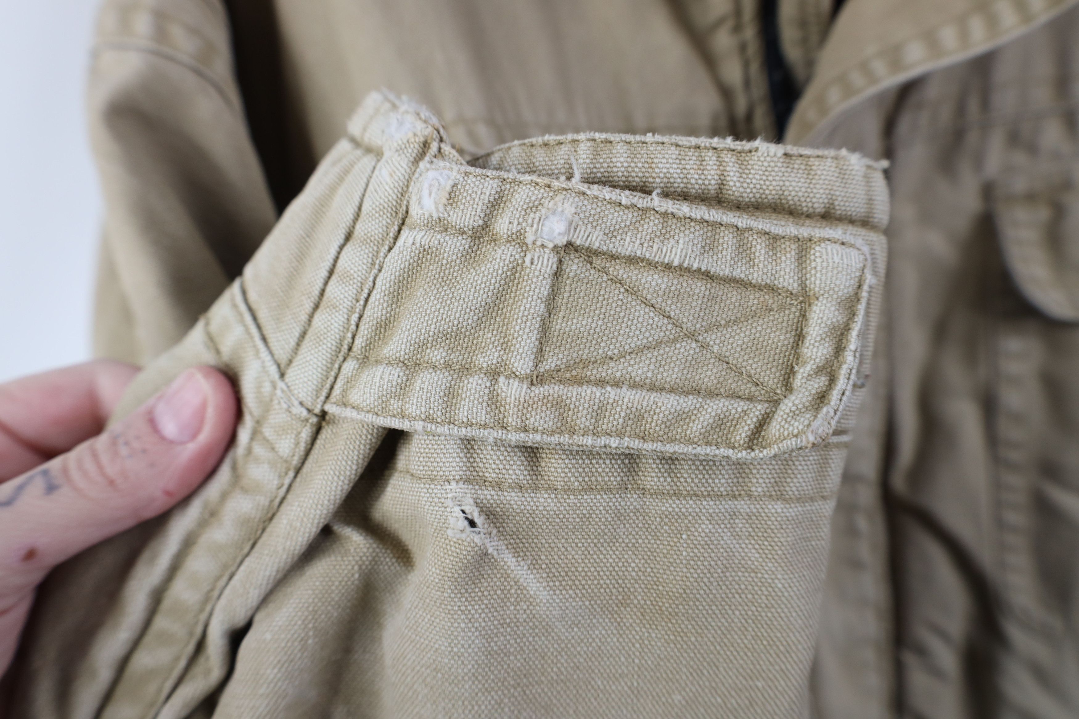Vintage Vintage 90s Streetwear Flannel Lined Canvas Parka Jacket Size US L / EU 52-54 / 3 - 9 Thumbnail