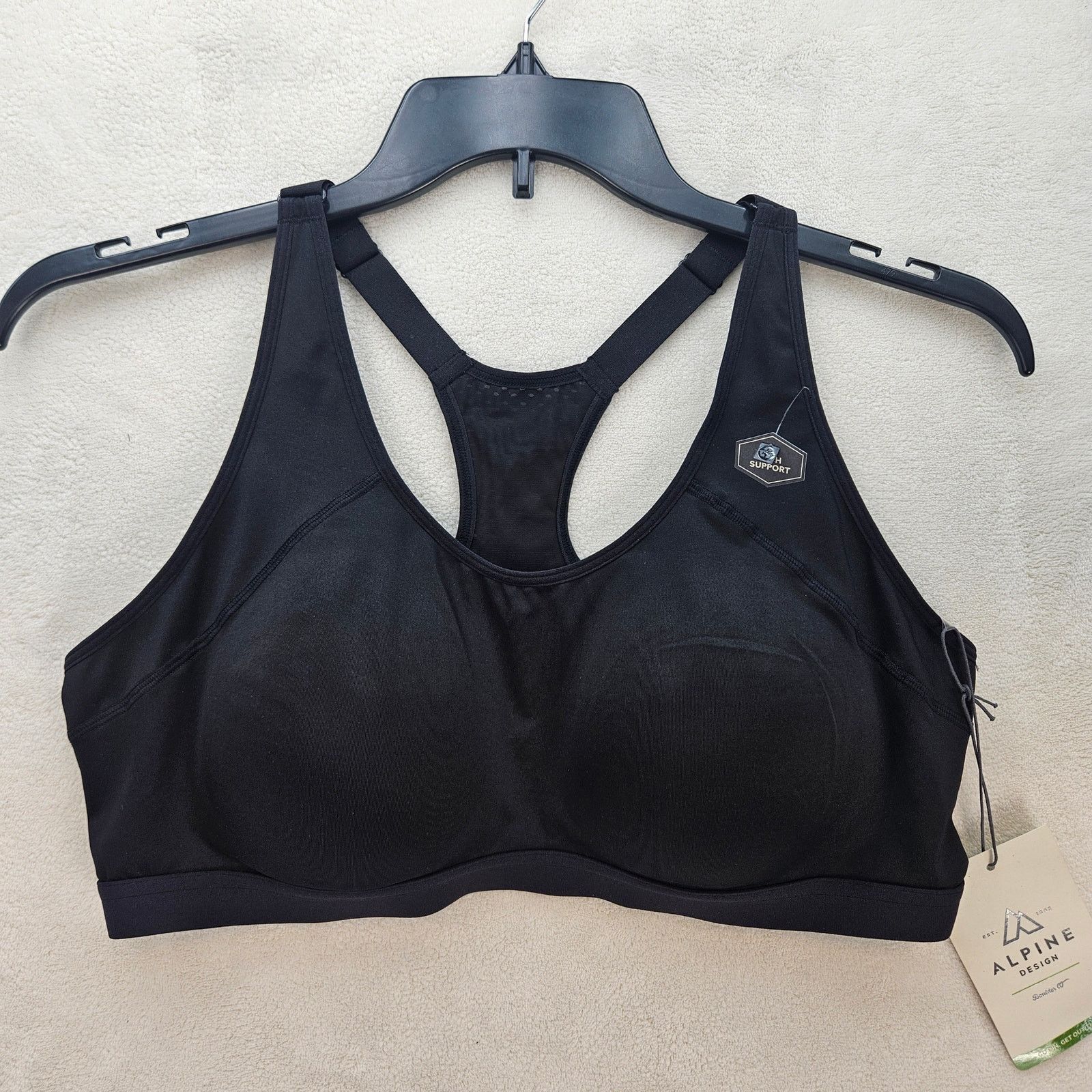 Other DSG WOMEN'S XXL AD HIGH SUPPORT BRA PURE BLACK ADW21145 NWT Size XXL / US 16-18 / IT 52-54 - 1 Thumbnail