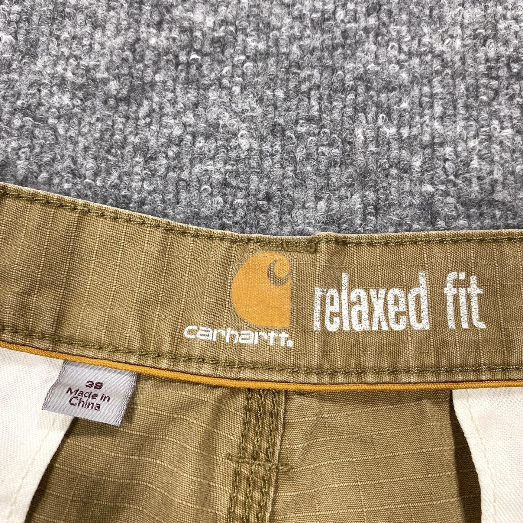 Carhartt Carhartt Shorts Mens 38 Beige Cargo Relaxed Fit Pockets Workwear Size US 38 / EU 54 - 4 Thumbnail
