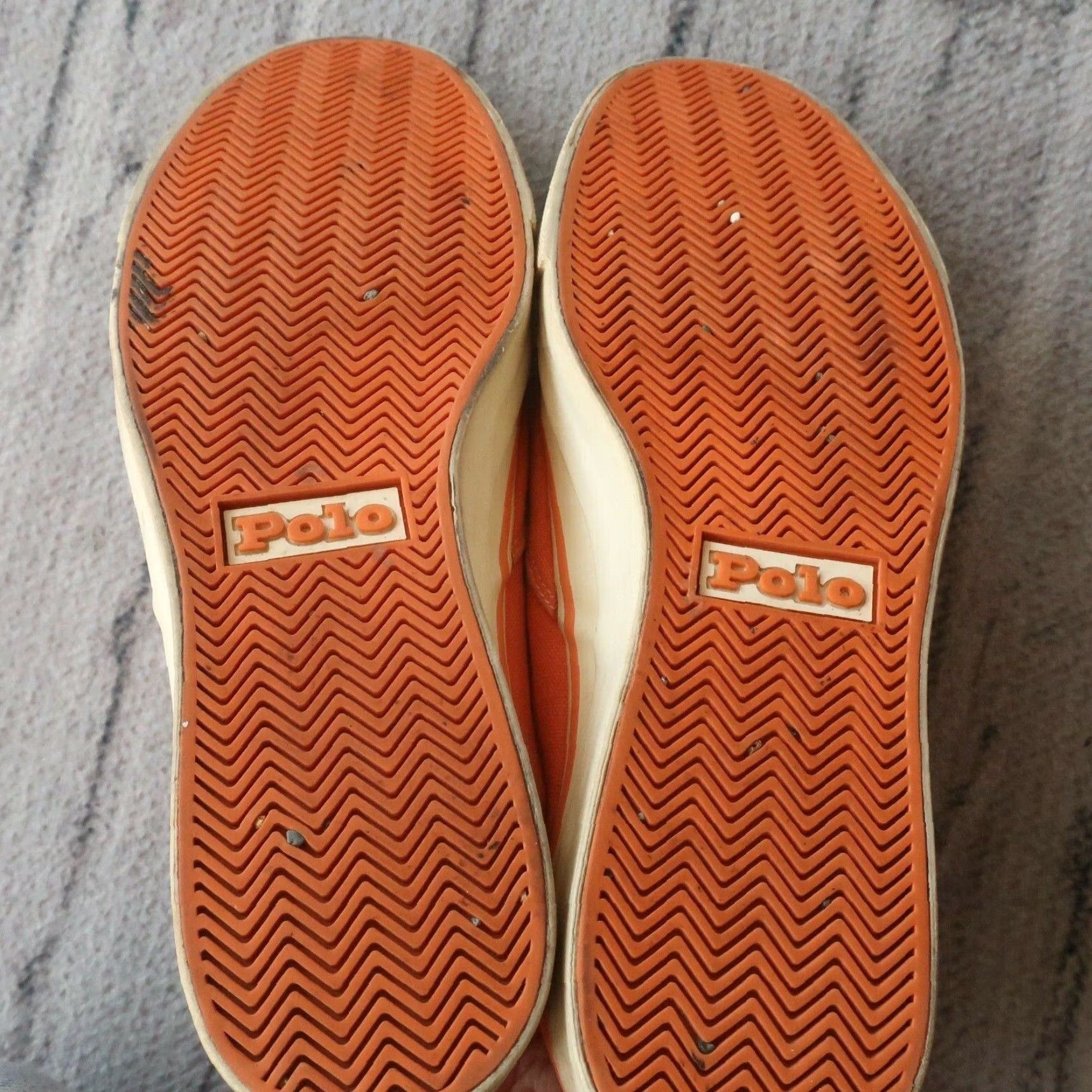Polo Ralph Lauren Vintage Polo Ralph Lauren Shoes Men 10.5 Polo Ralph Lauren Shoes Salmon Pony Logo 90s Mens Shoes Size US L / EU 52-54 / 3 - 7 Thumbnail