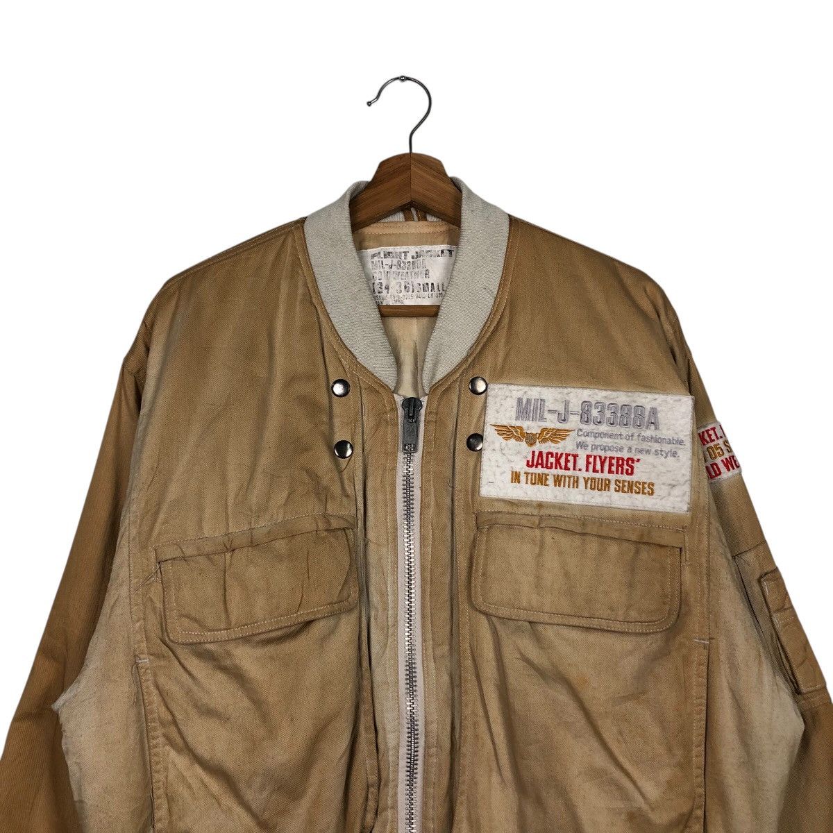 Japanese Brand 📌Vintage Flight Bomber Jacket Parachute Military Us Army Size US S / EU 44-46 / 1 - 4 Thumbnail